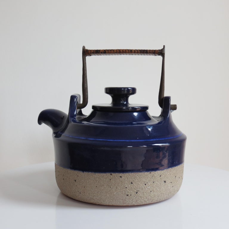 Vintage Teapot By Thomas Hellstrom For Nittsjo Pottery Sweden 1960s at  1stDibs