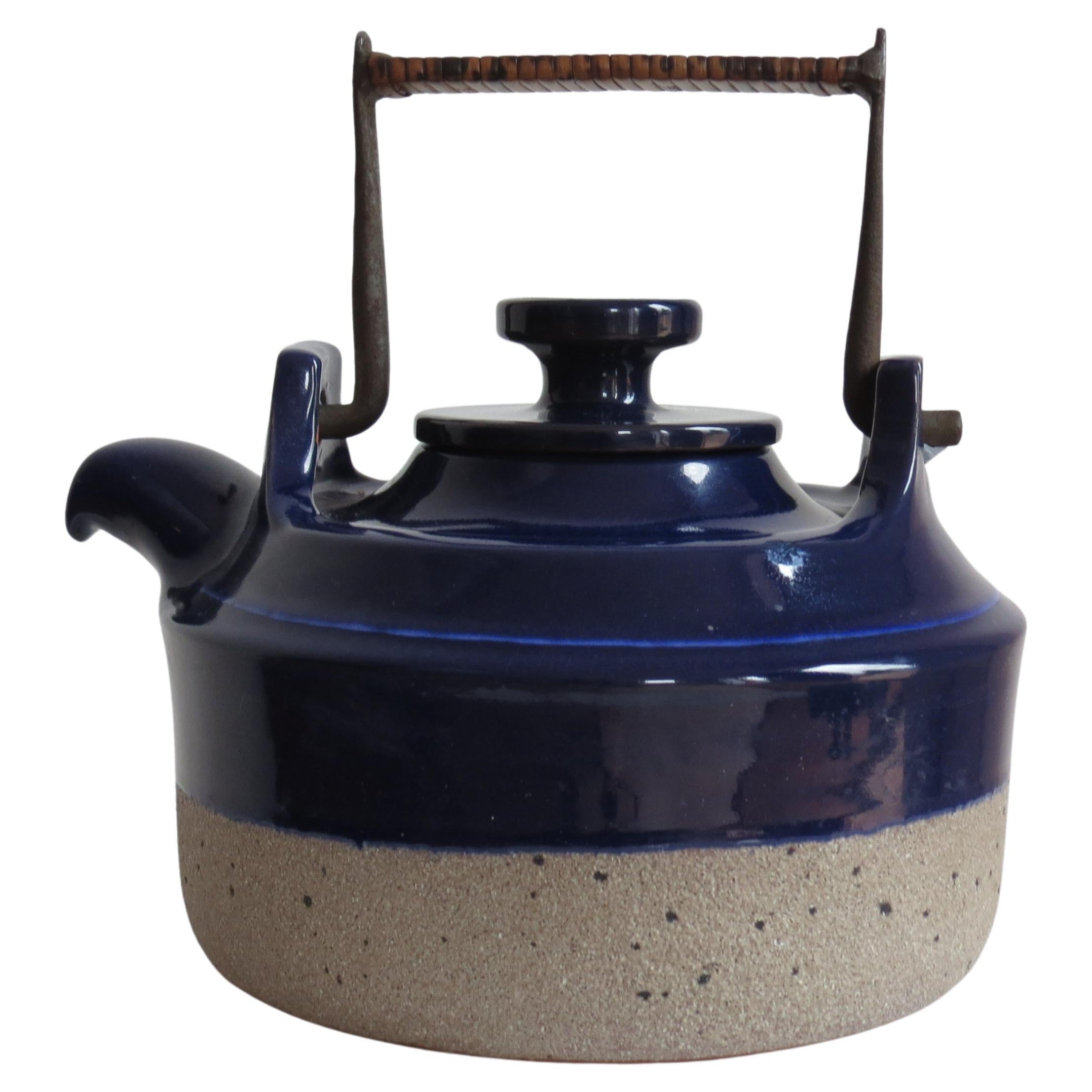 Vintage Teapot By Thomas Hellstrom For Nittsjo Pottery Sweden 1960s
