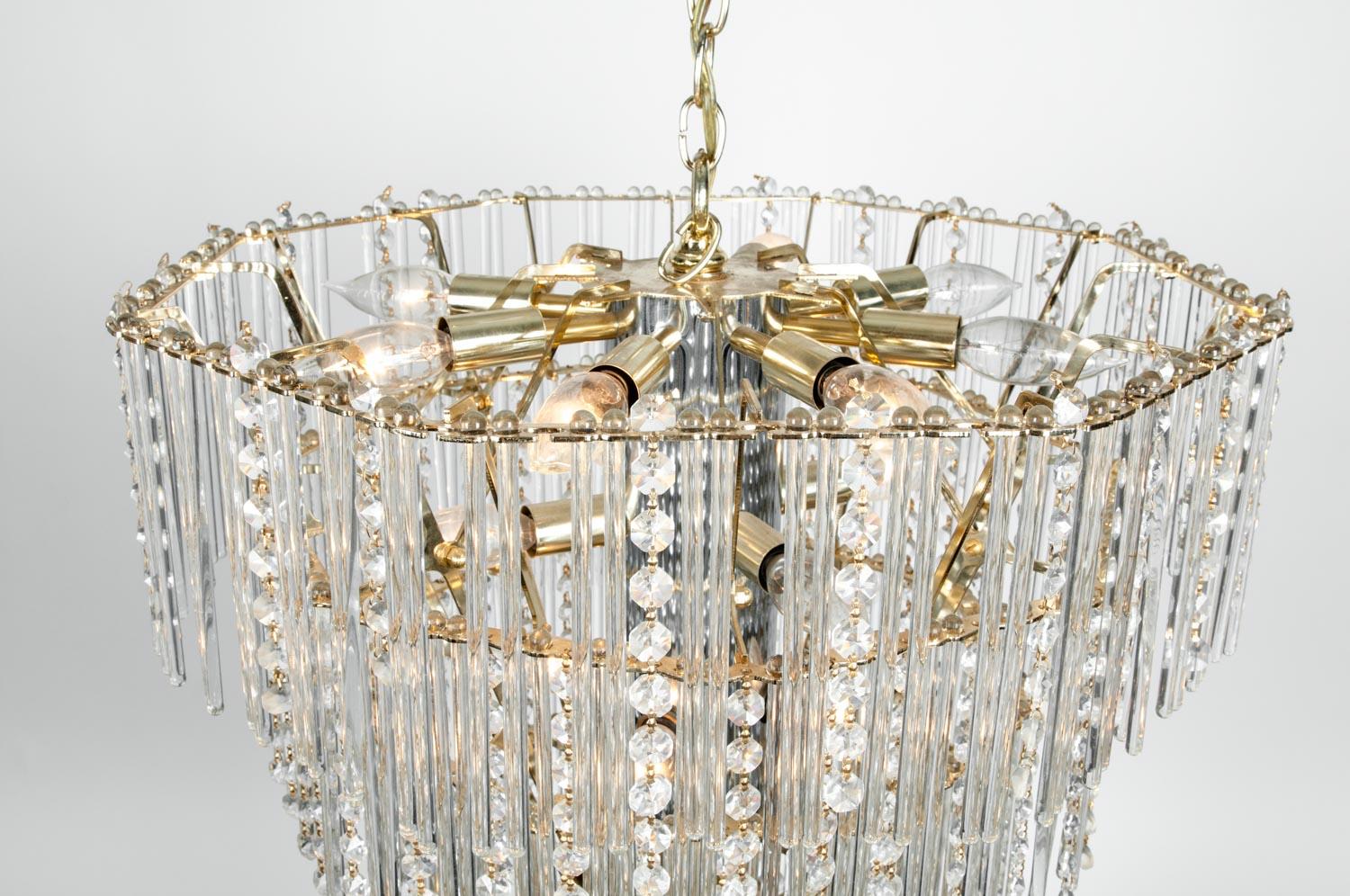 Details about   1 Vintage Crystal Tear Drop Chandelier Prisms  NEW OLD STOCK 3+" T X 2+" W  #107 