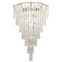 Vintage Teardrop Crystal Chandelier