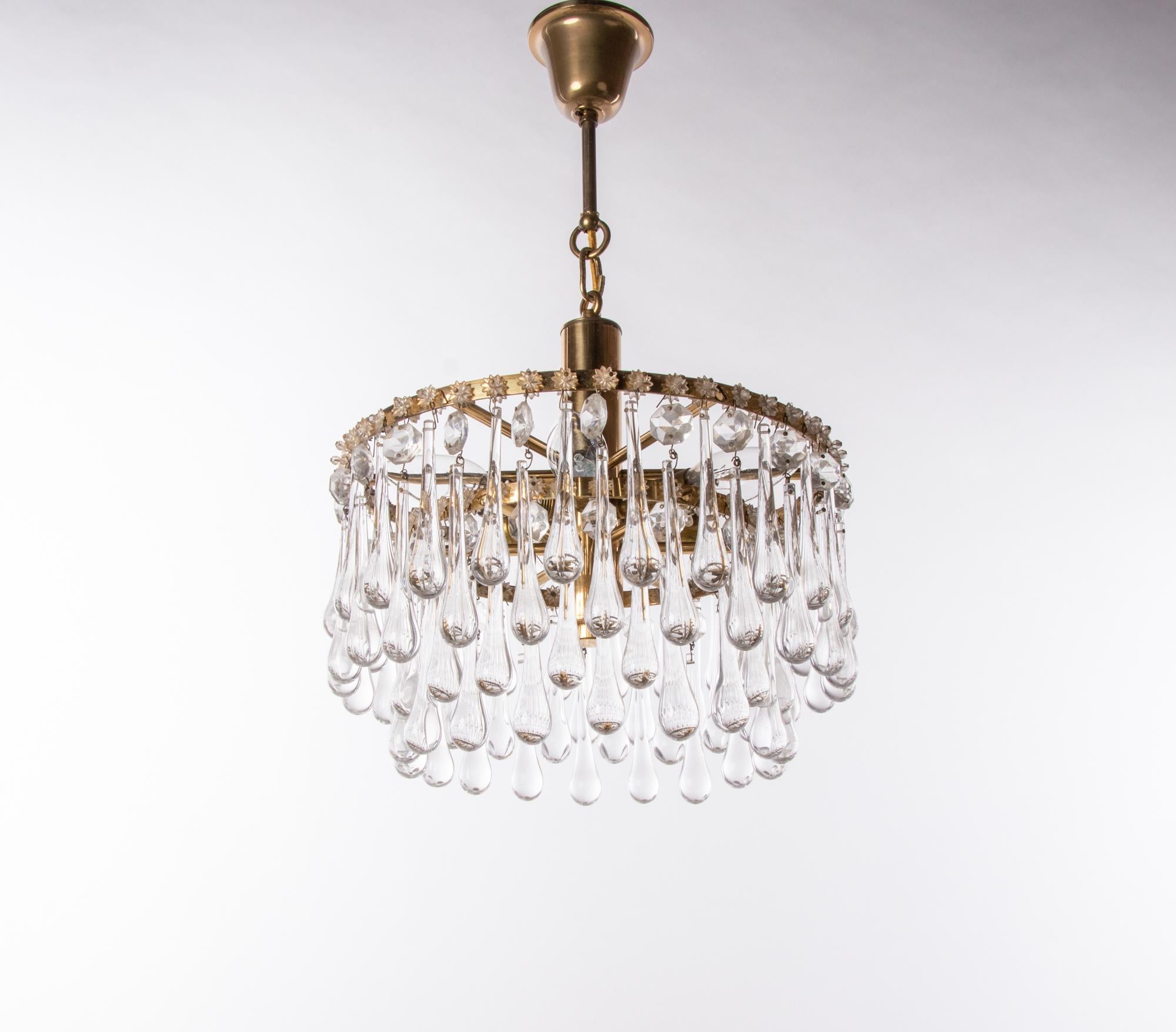 vintage teardrop chandelier crystals