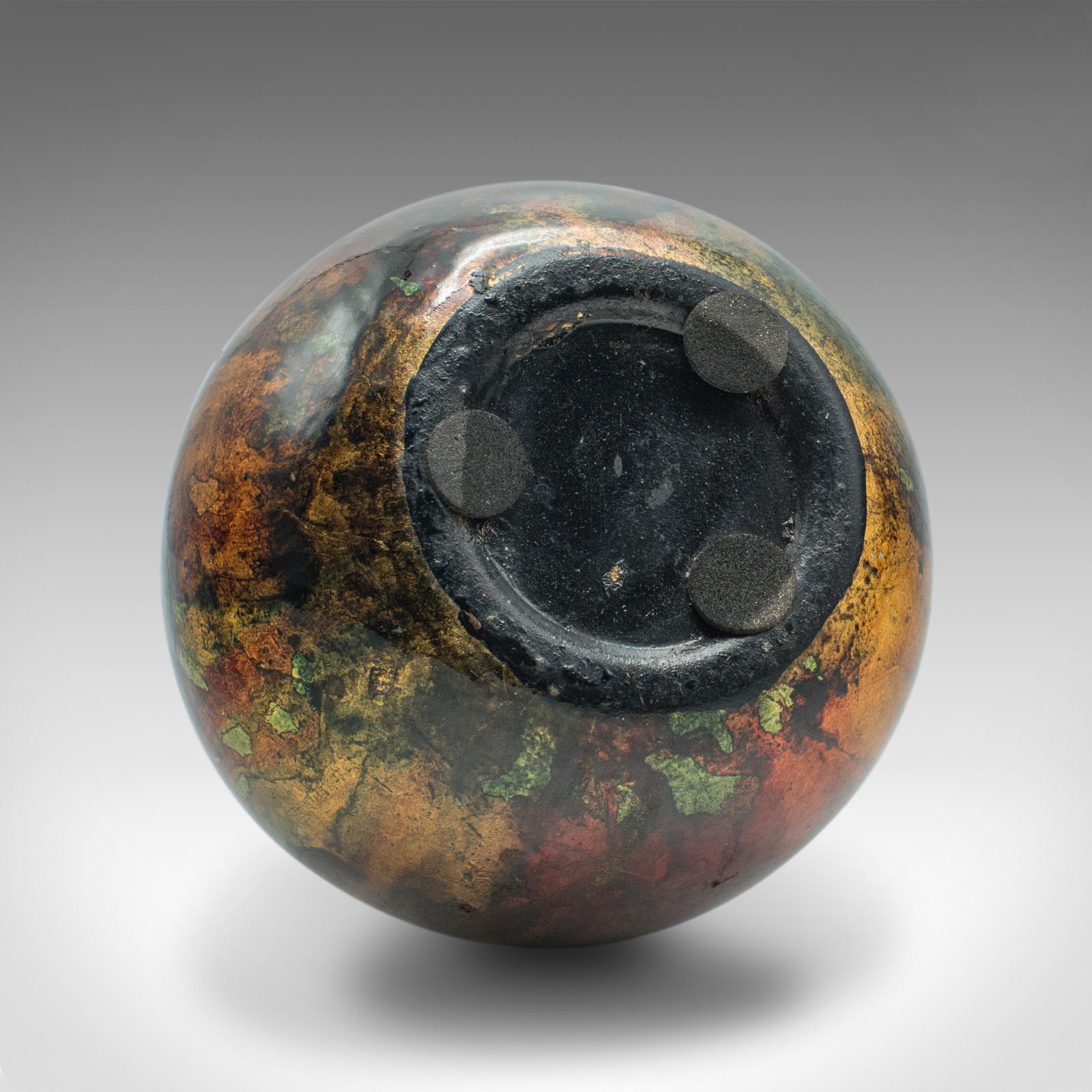 Teardrop-Vase, kontinental, Keramik, Posy-Ärmel, Raku, Studio Pottery im Angebot 1