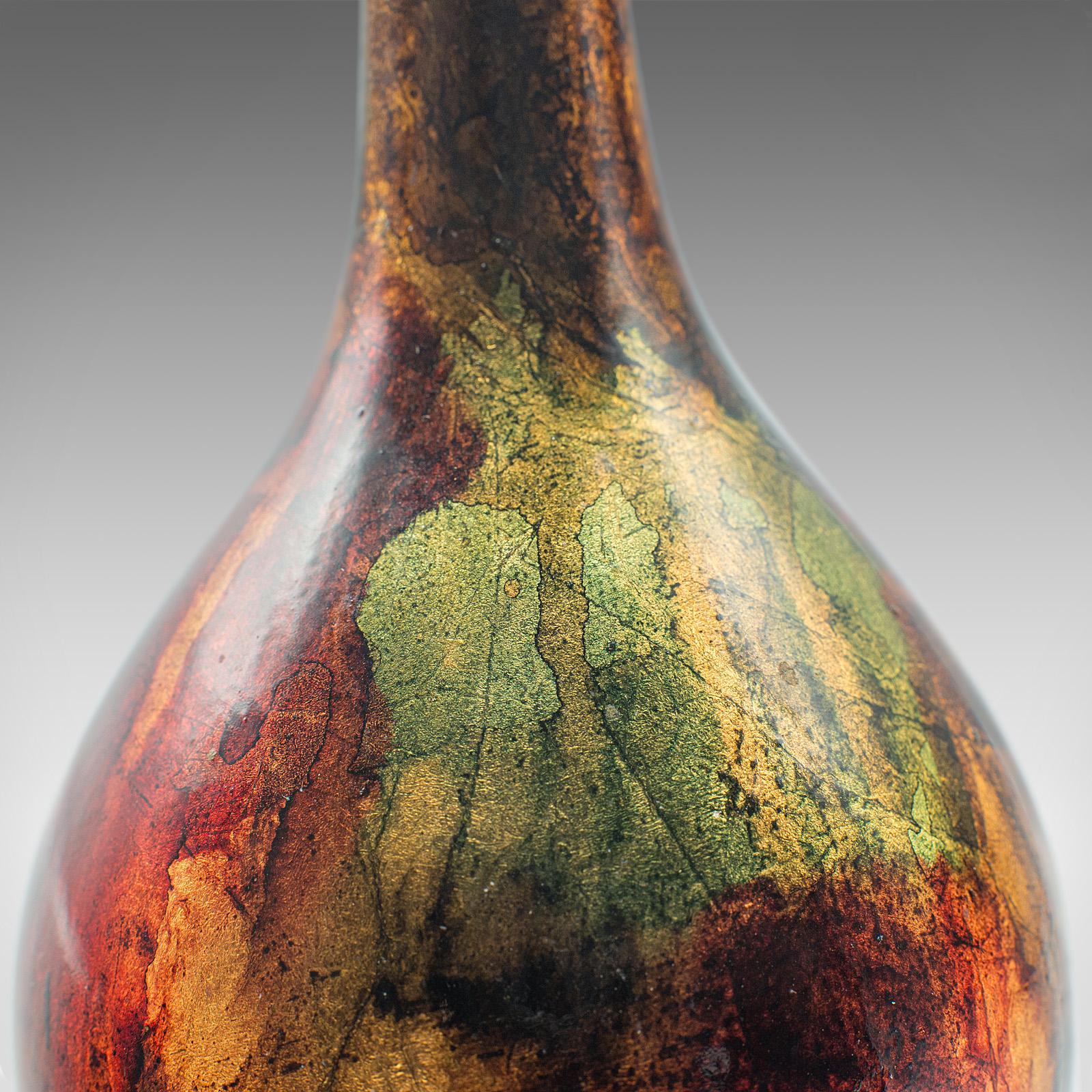 Teardrop-Vase, kontinental, Keramik, Posy-Ärmel, Raku, Studio Pottery im Angebot 2