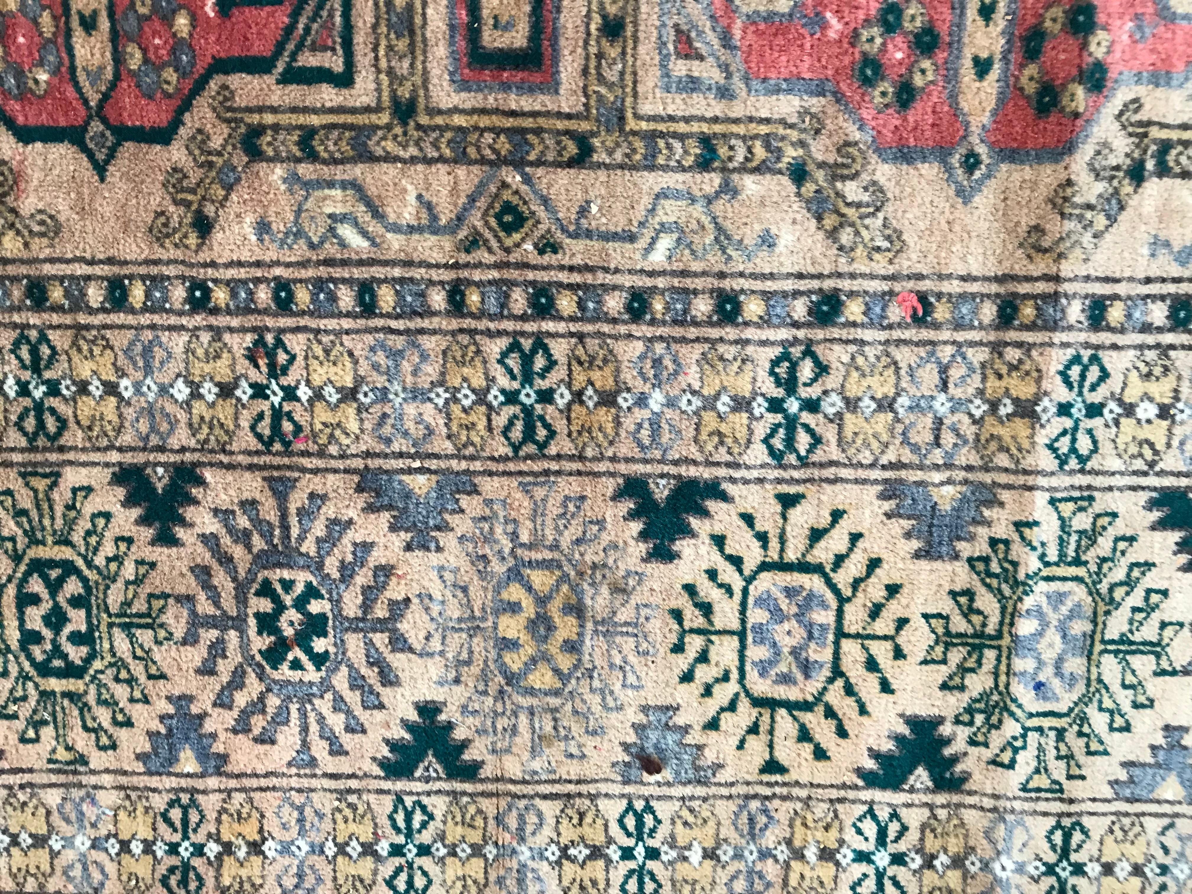 20th Century Vintage Tekke Turkman Rug For Sale