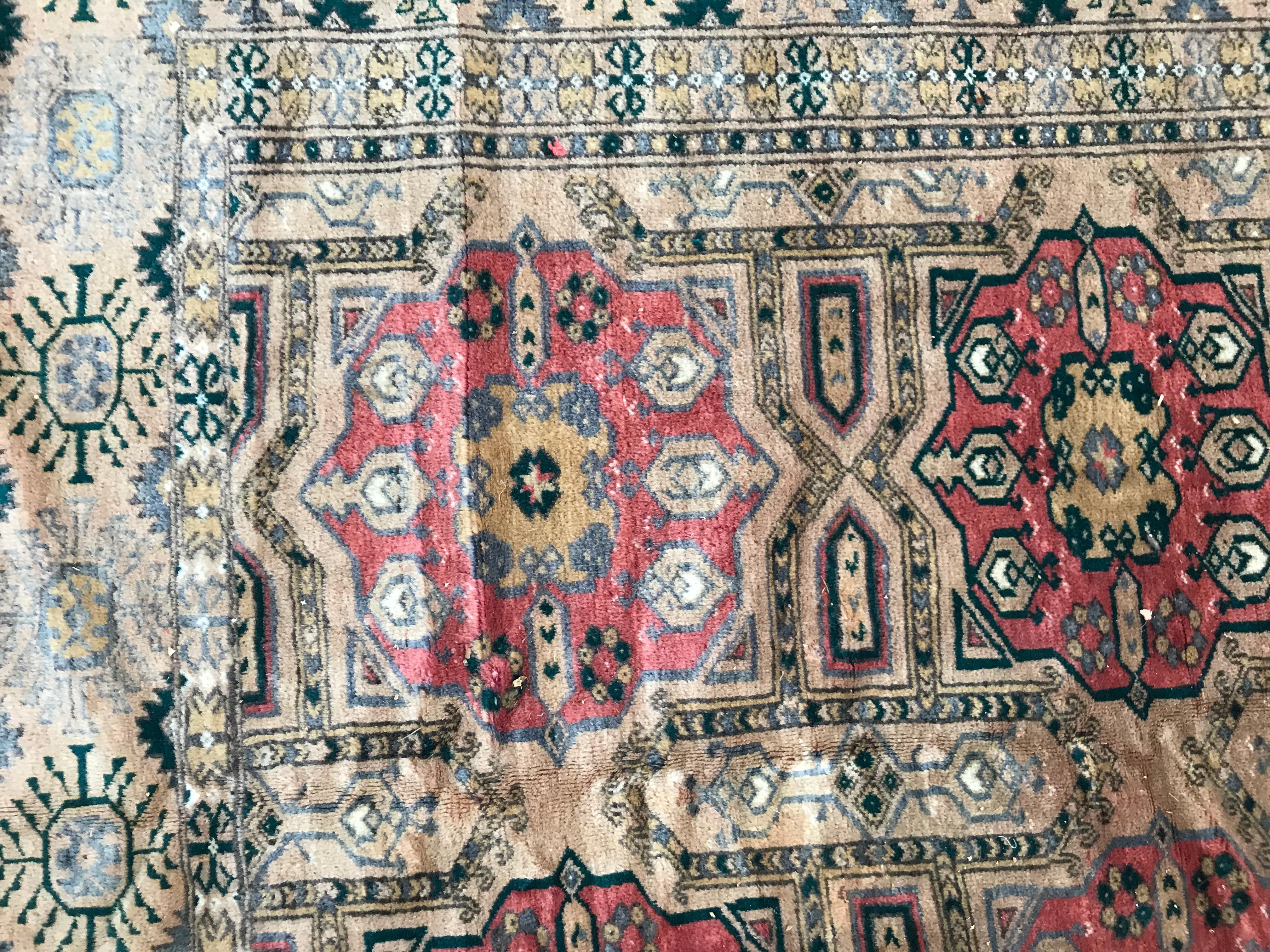 Wool Vintage Tekke Turkman Rug For Sale