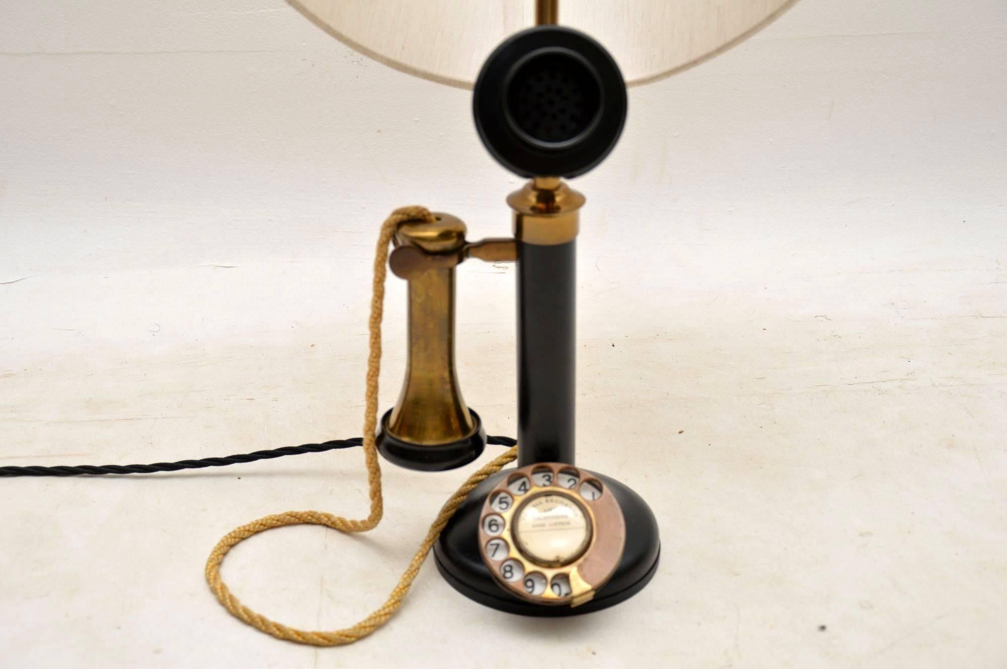 vintage telephone lamp