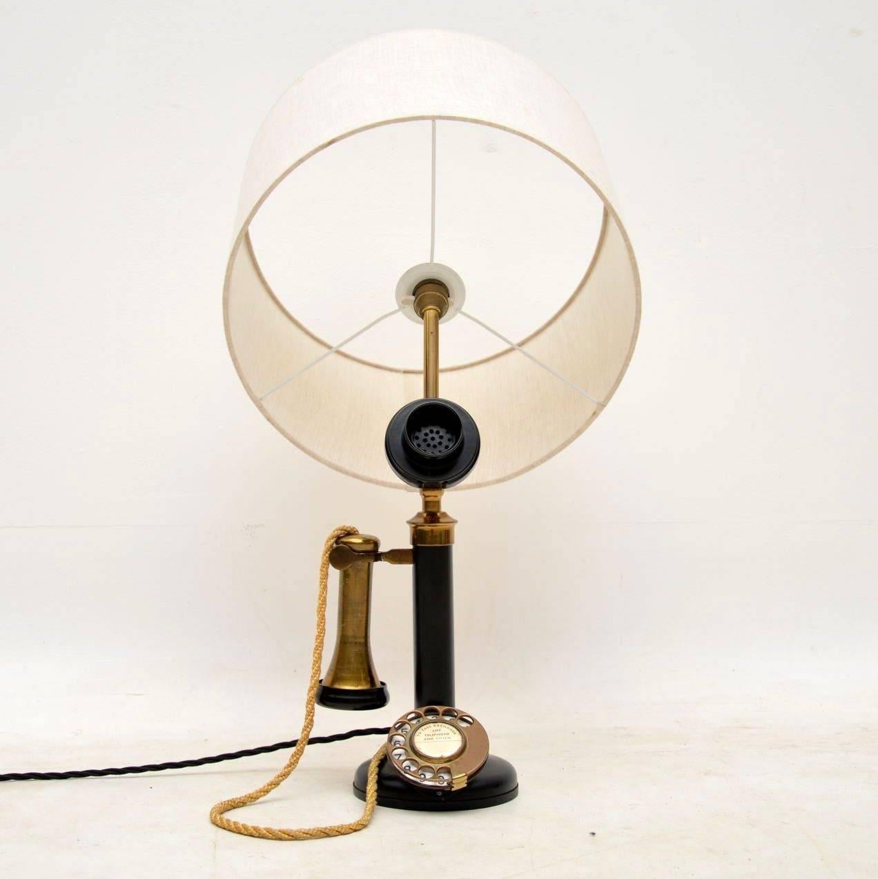 old telephone lamp