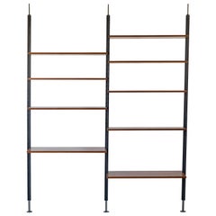 Vintage Teleskop-Regal 2-Linien-Regal