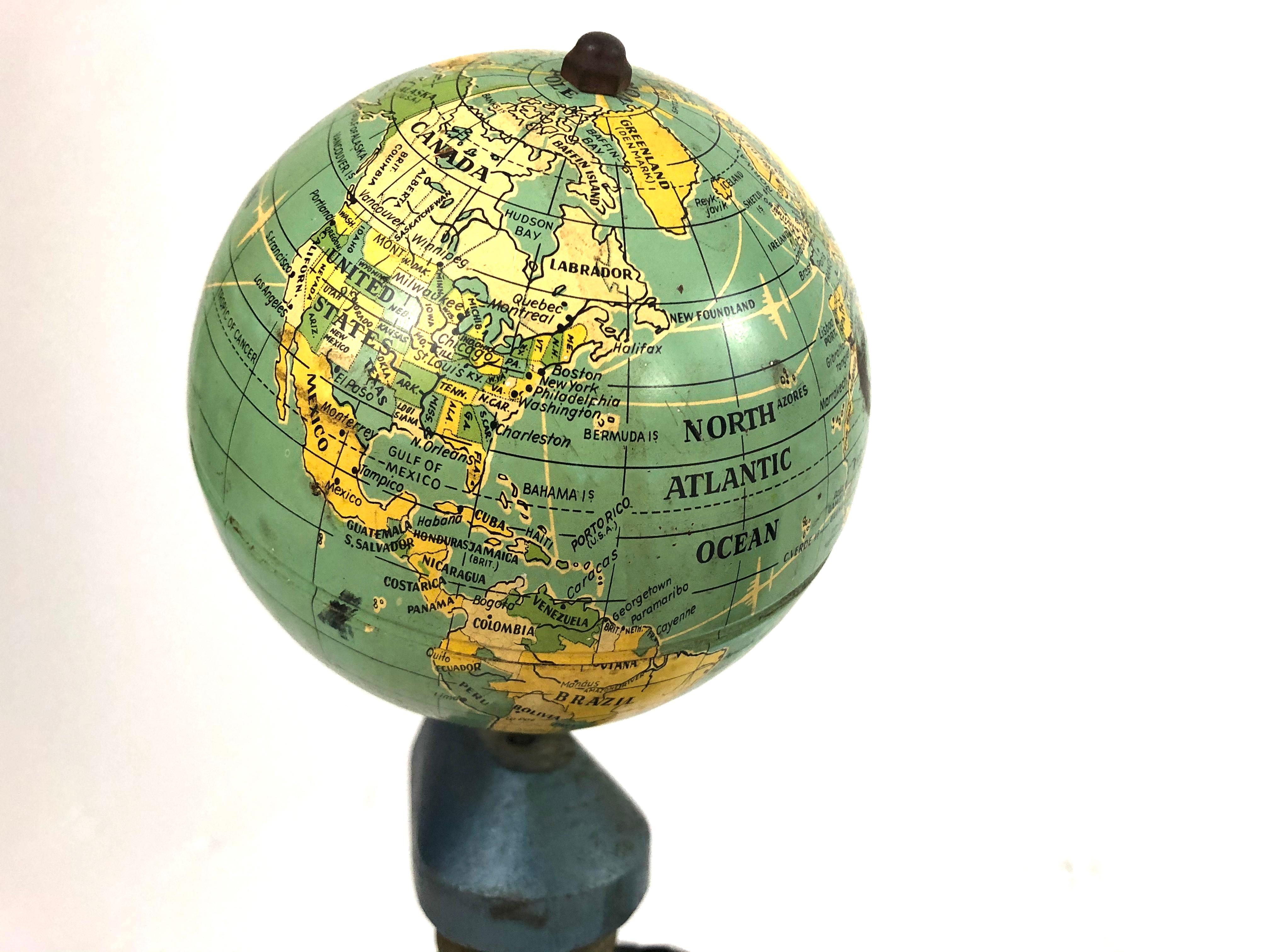 Mid-Century Modern Vintage Tellurian Which Shows How the Earth Revolves Around the Sun