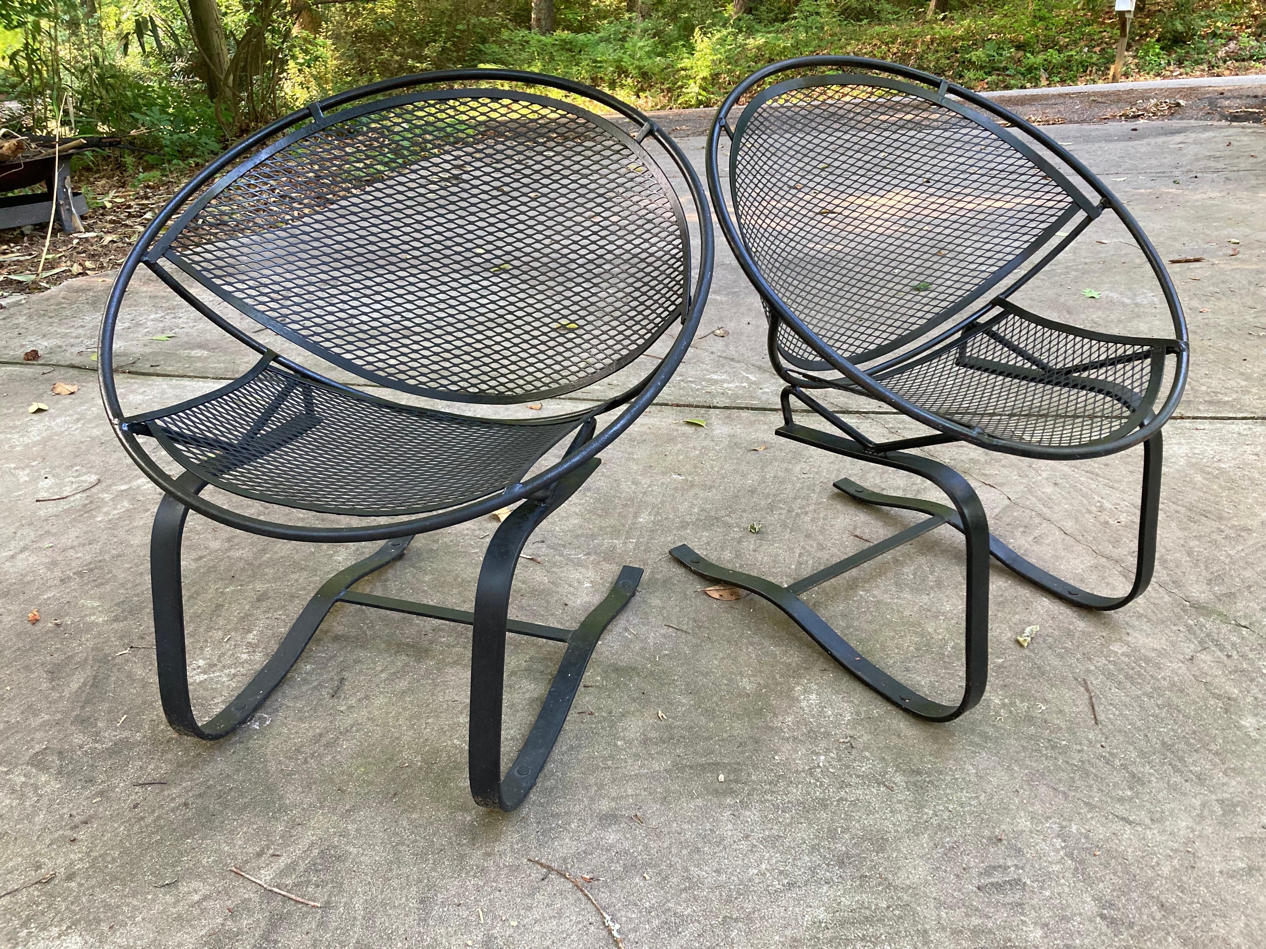 Mid-Century Modern Vintage Tempestini for Salterini Cantilever Lounge Chairs - a Pair For Sale