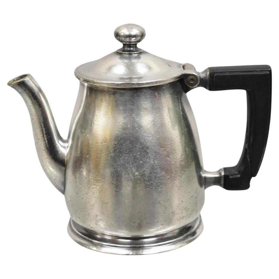Vintage Temple Univ. Hosp. Petit pot à café crémier en métal argenté par Wallace