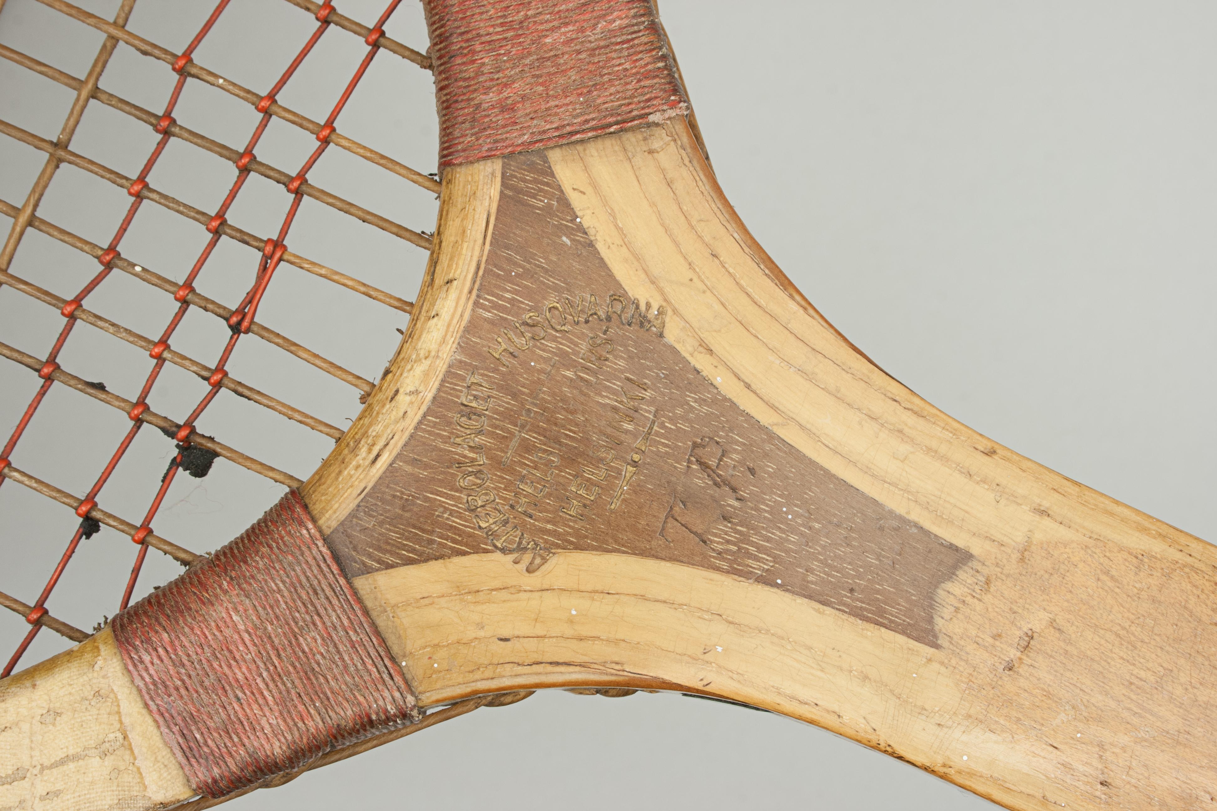 antique tennis racket