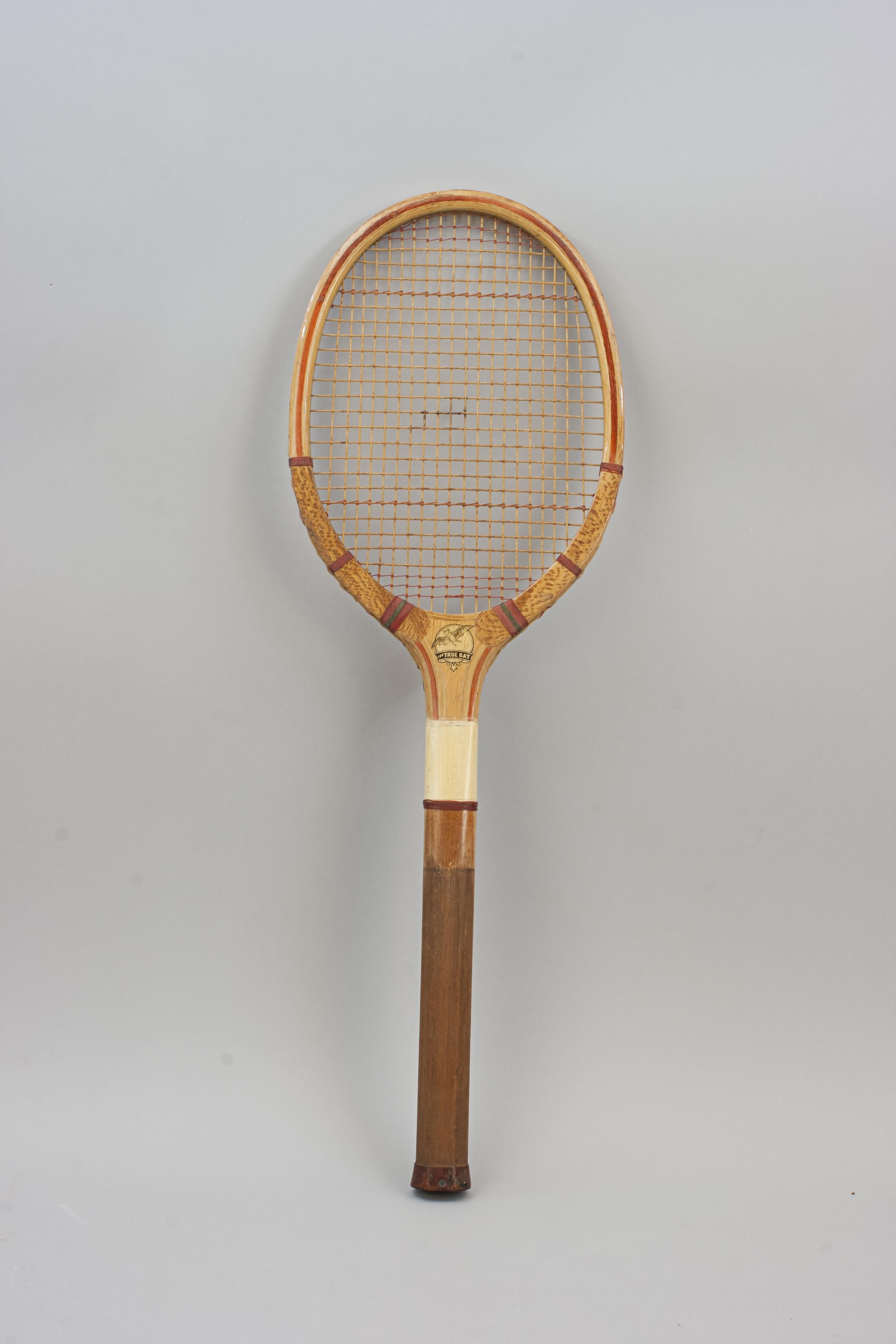 Vintage Tennis Racket, the True Bat For Sale 9