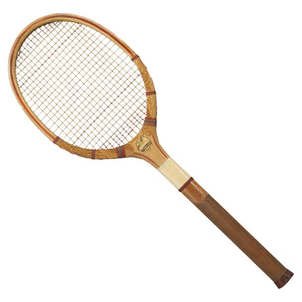 Vintage Tennis Racket, the True Bat For Sale at 1stDibs