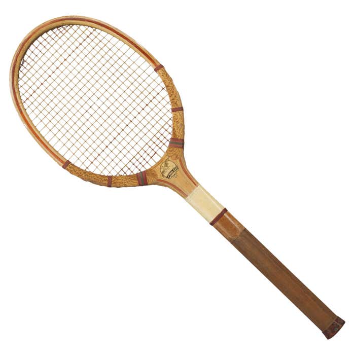 Vintage Tennis Racket, the True Bat For Sale at 1stDibs