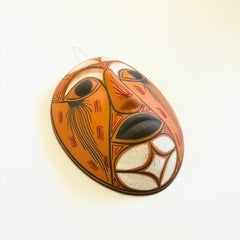 Vintage Terra Cotta Mask Wall Hanging
