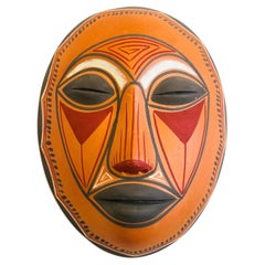 Vintage Terra Cotta Mask Wall Hanging