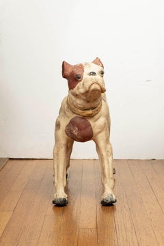 Escultura Terrier Vintage de Terracota