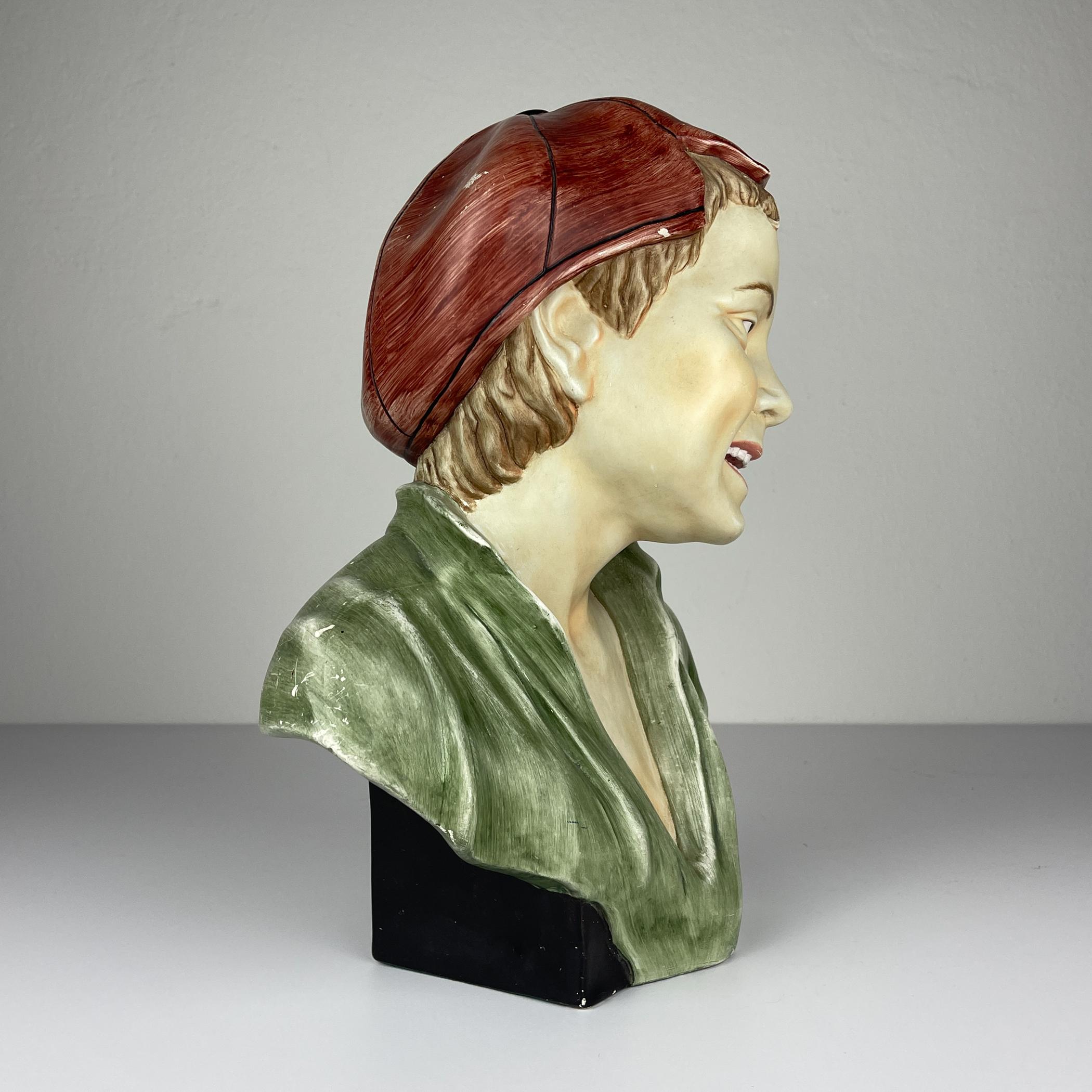 20ième siècle Buste Boy, COIMBRA, Portugal, années 1960 en vente