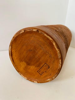 Vaso a colonna in terracotta vintage di Robinson, Made in Italy
