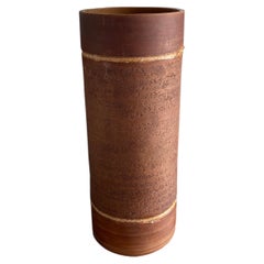 Vaso a colonna in terracotta vintage di Robinson, Made in Italy