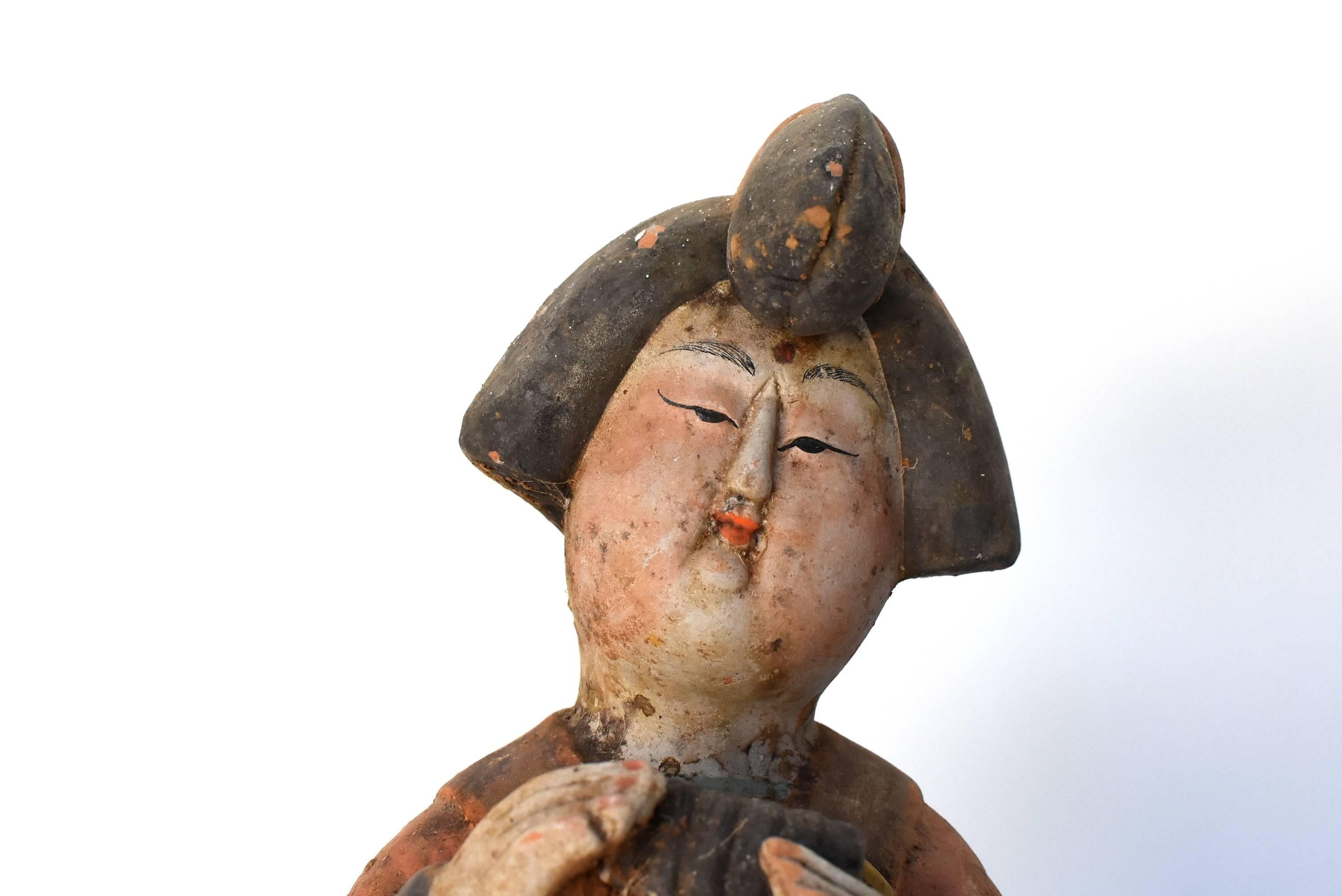 Vintage Terracotta Court Lady, Tang Style San Cai 8