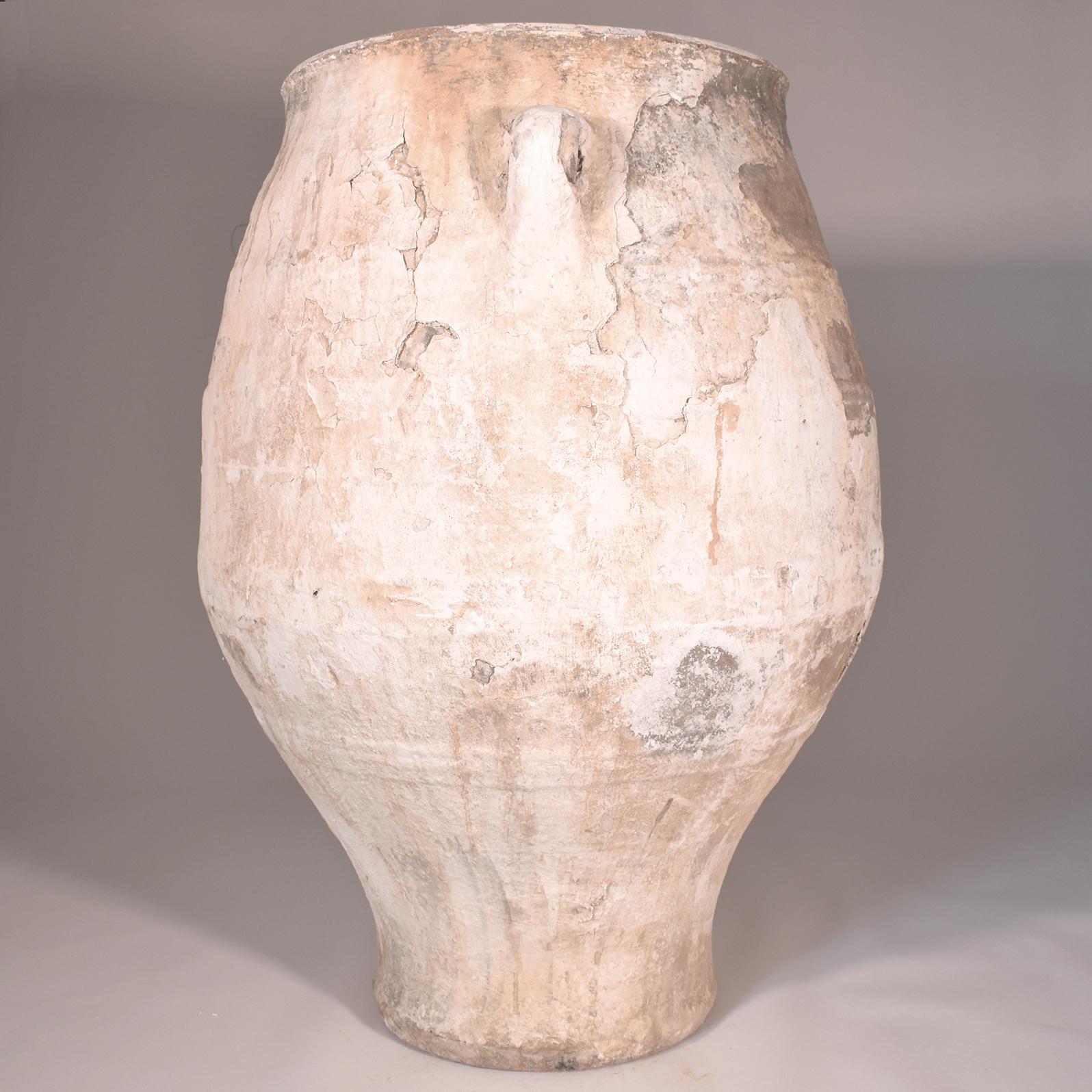 Greek Vintage Terracotta Jar with Original Patina