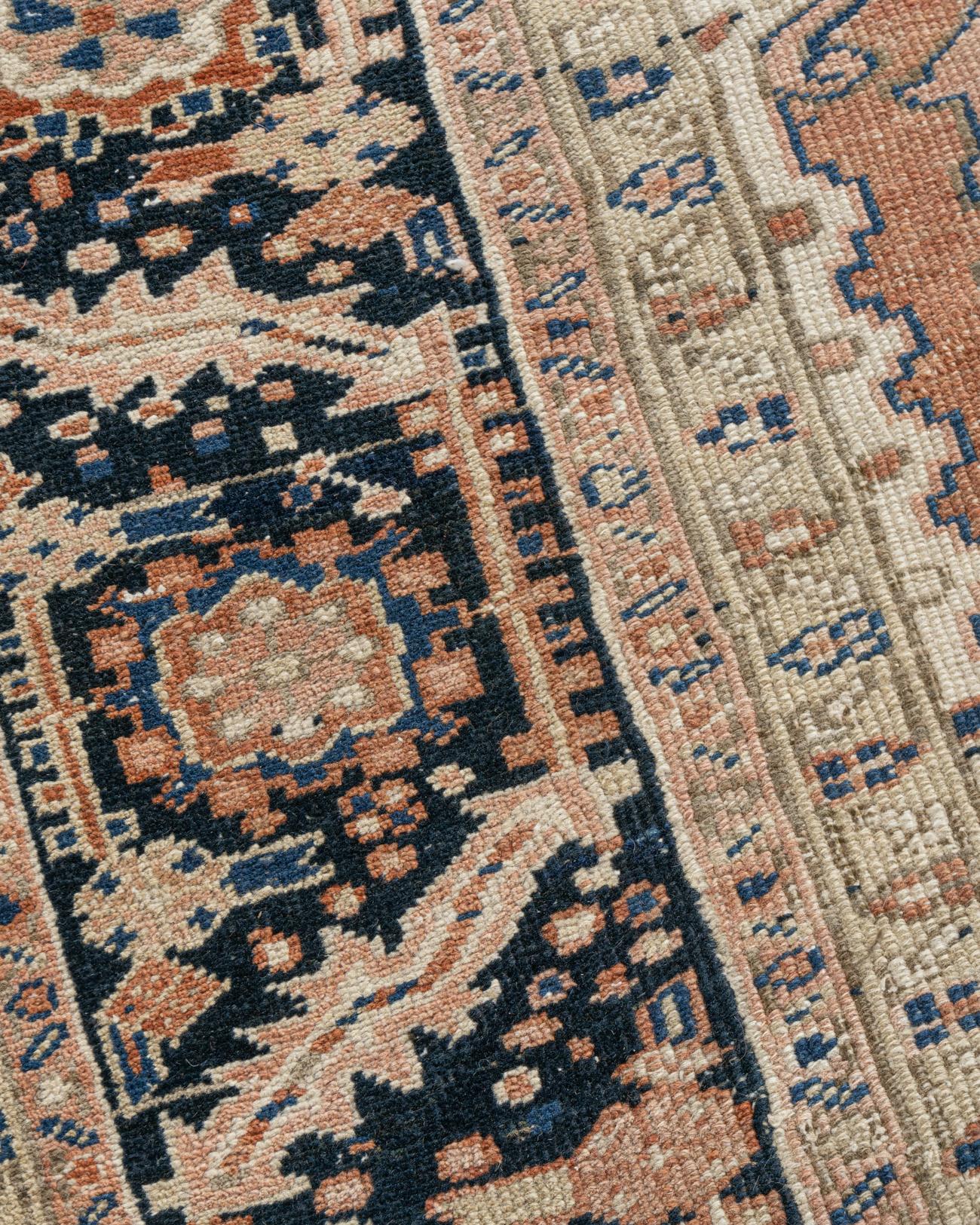 Vintage Terracotta Tappeto persiano Heriz 9'2 x 12'11 in vendita 4