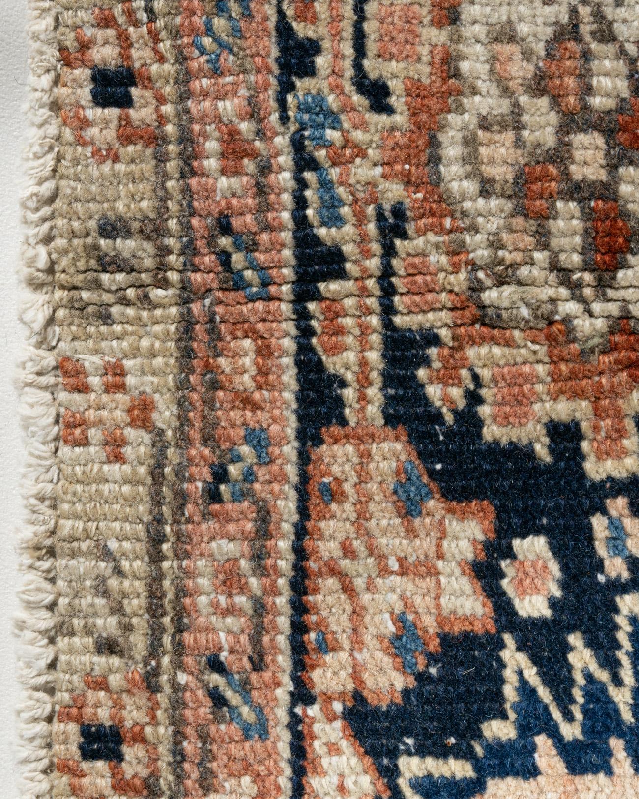 Vintage Terracotta Tappeto persiano Heriz 9'2 x 12'11 in vendita 6
