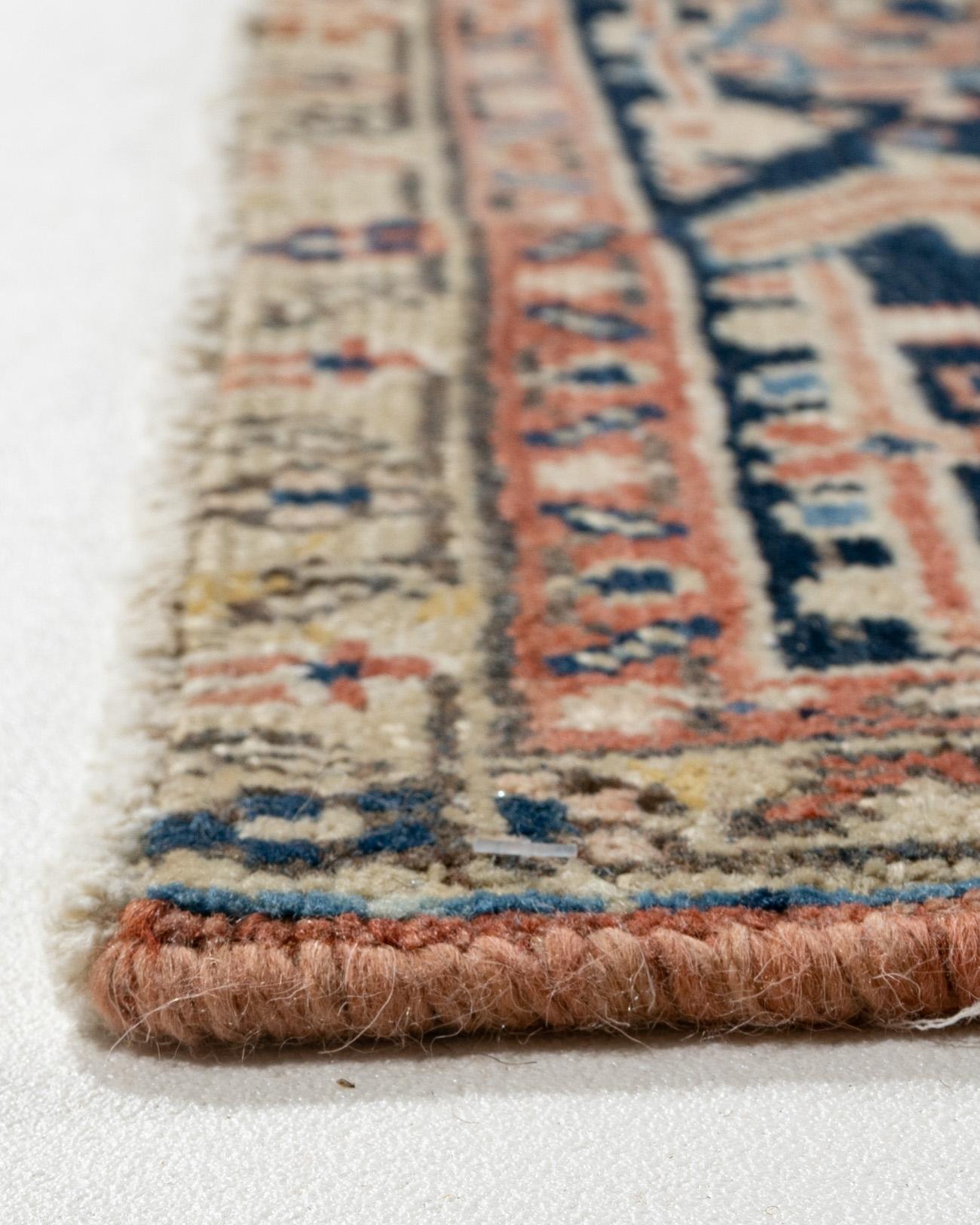 Vintage Terracotta Tappeto persiano Heriz 9'2 x 12'11 in vendita 7