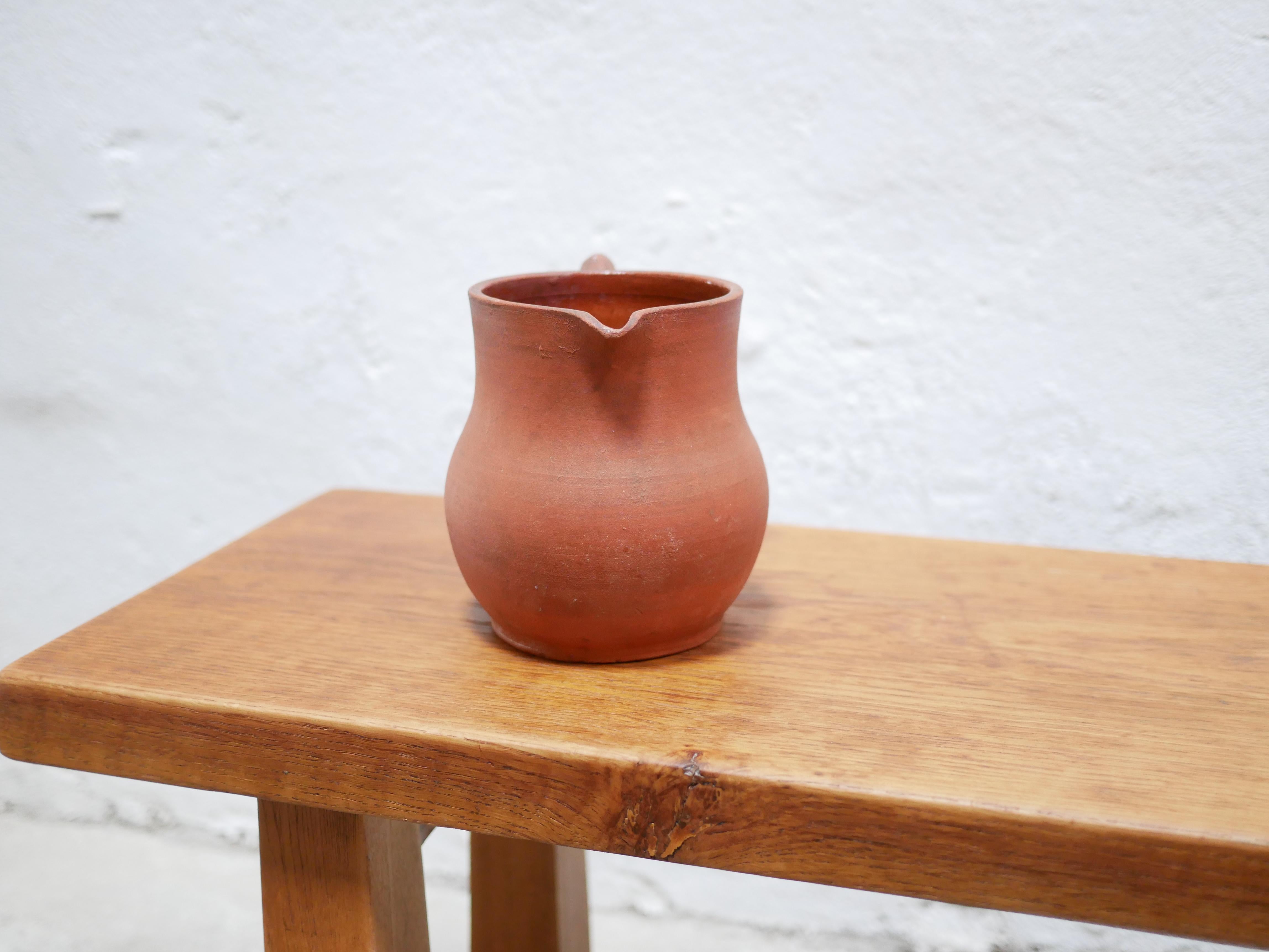 20th Century Vintage Terracotta Pitcher For Sale