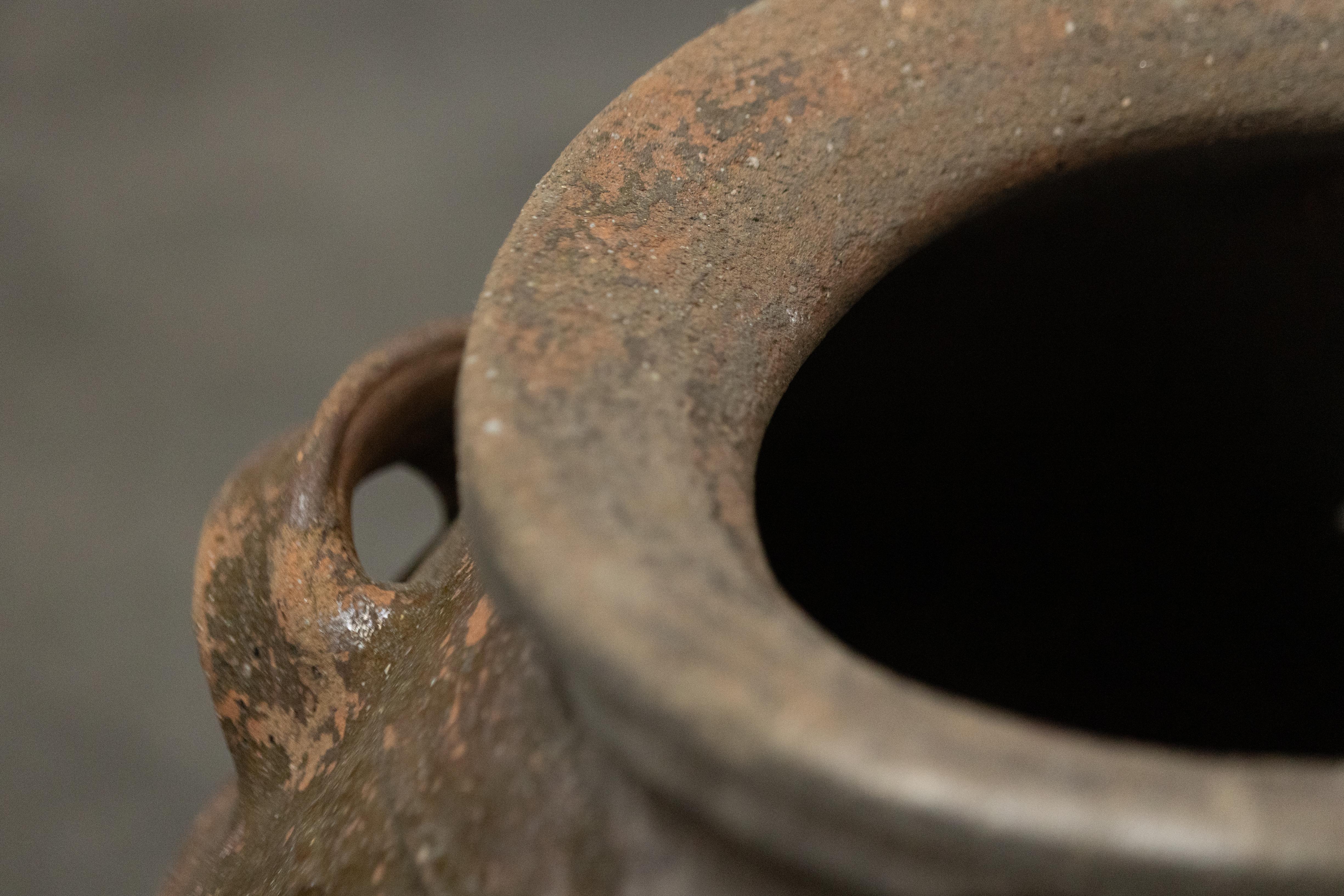 Early 20th Century Vintage Terracotta Pot From France, Circa, 1900 For Sale