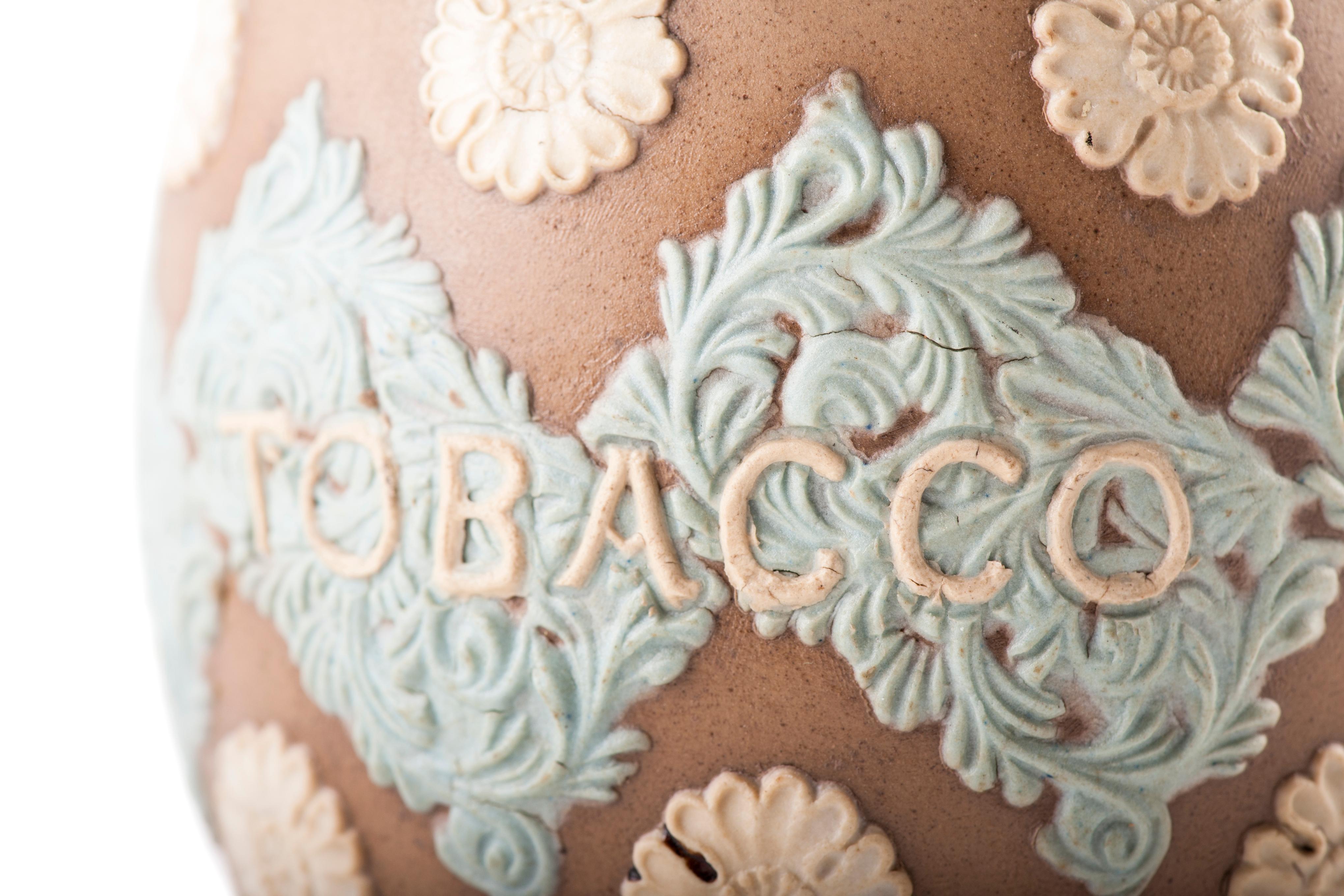 Vintage-Terrakotta-Tabakdose von Royal Doulton:: frühes 20. Jahrhundert im Angebot 2