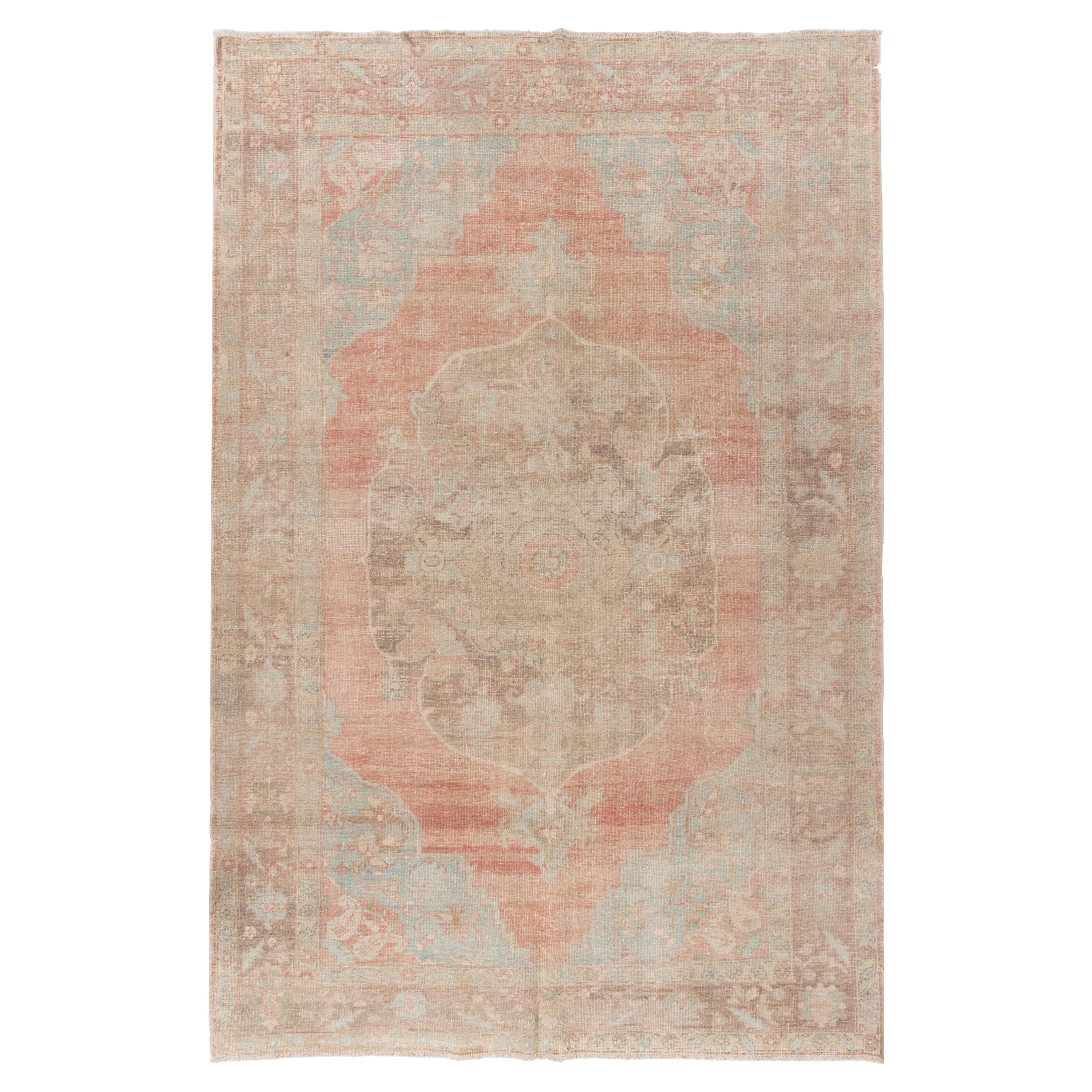 Vintage Terrakotta Türkisch Oushak Teppich 7
5 X 11
2