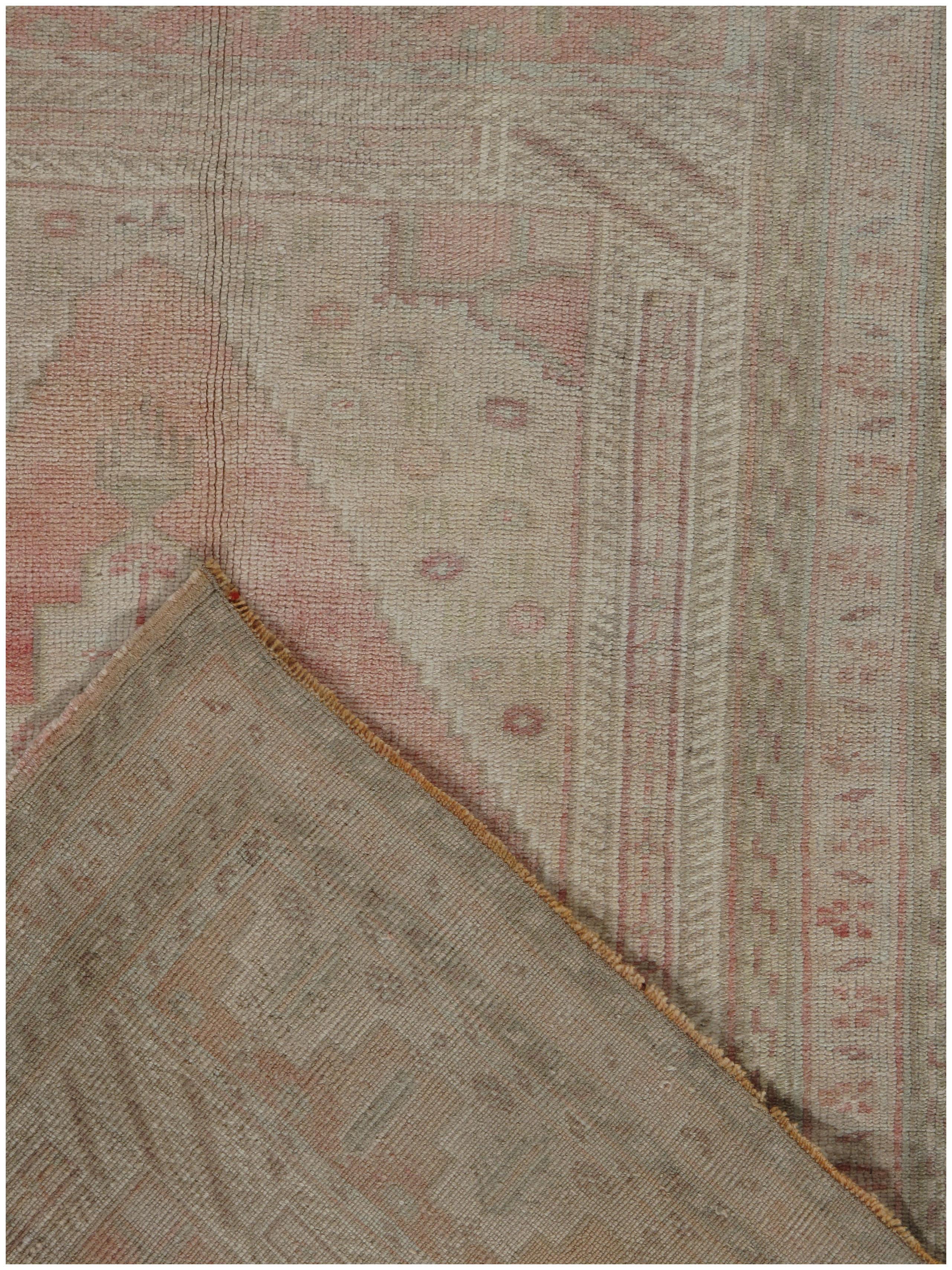 Vintage Terracotta Tappeto turco Oushak Runner 3'4 x 6'1 In condizioni buone in vendita a New York, NY
