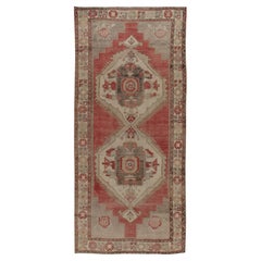 Alfombra turca vintage de terracota  5'8 x 12'
