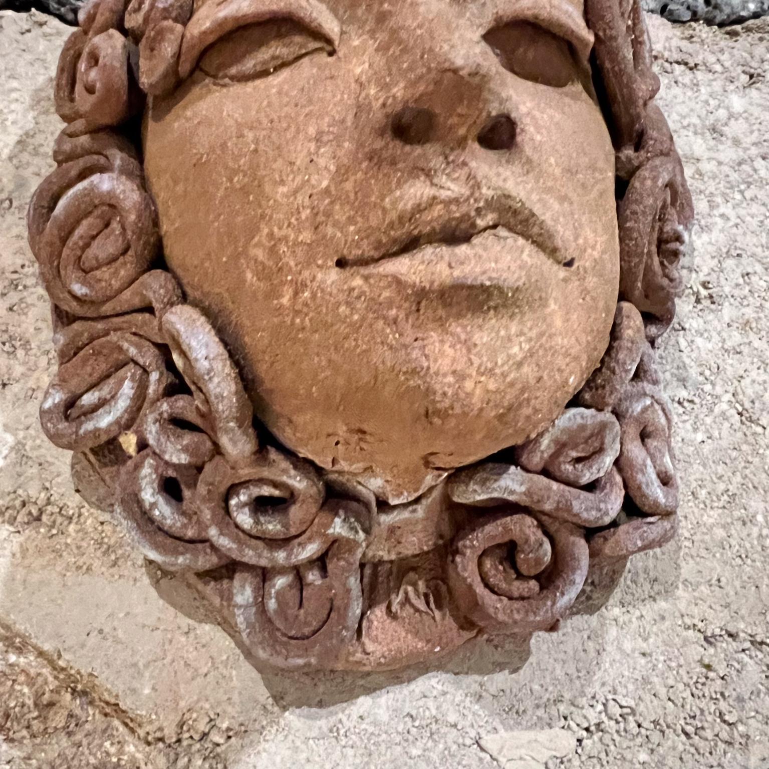 Vintage Terracotta Wall Planter Goddess Figurine For Sale 2