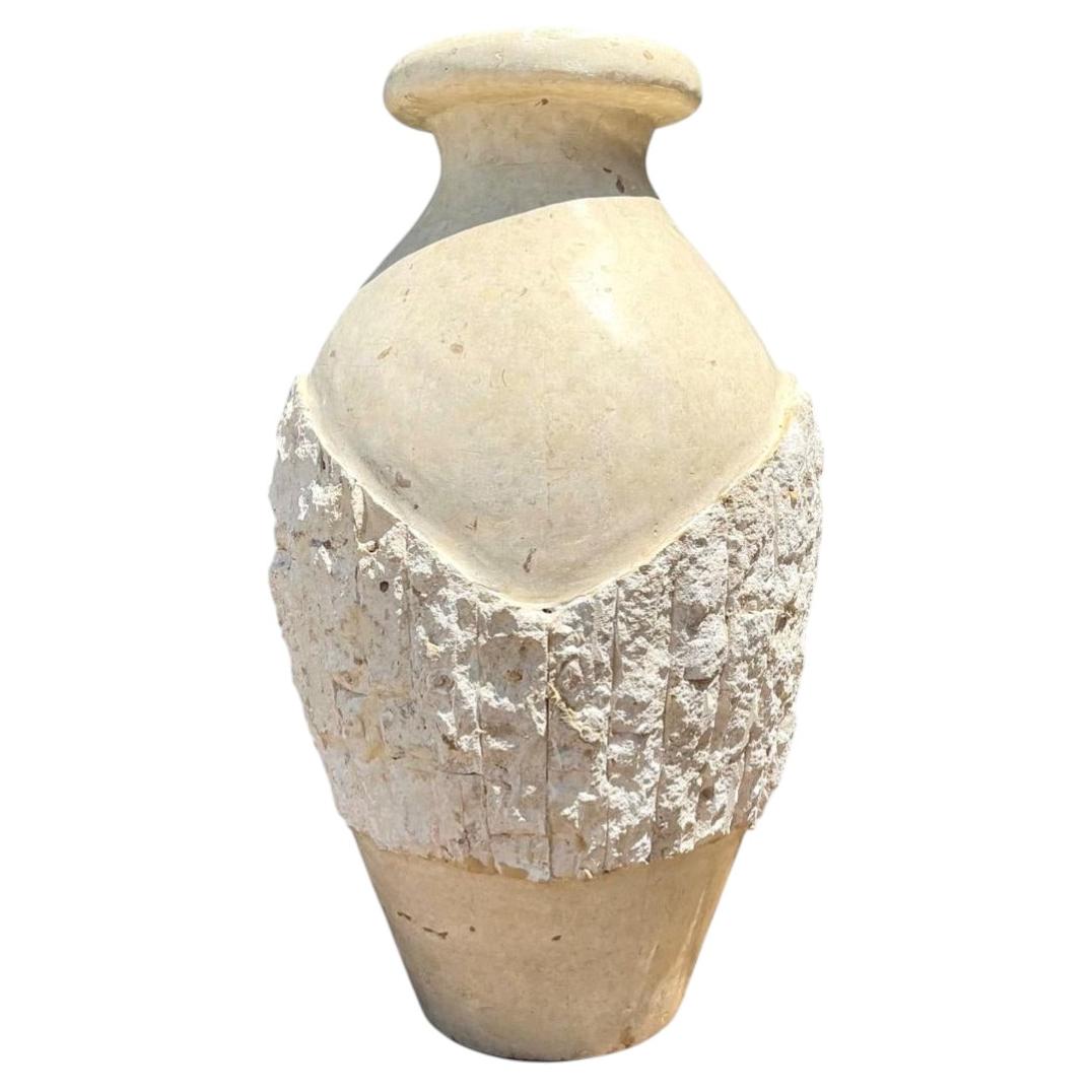 Vintage Tesellated Stone Vase