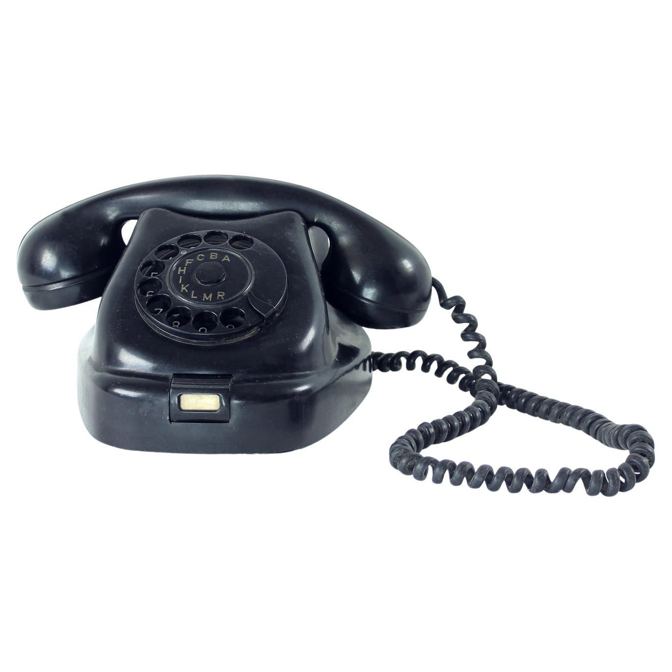 Vintage Tesla Telephone Set With Original Maker’s Mark, 1960s