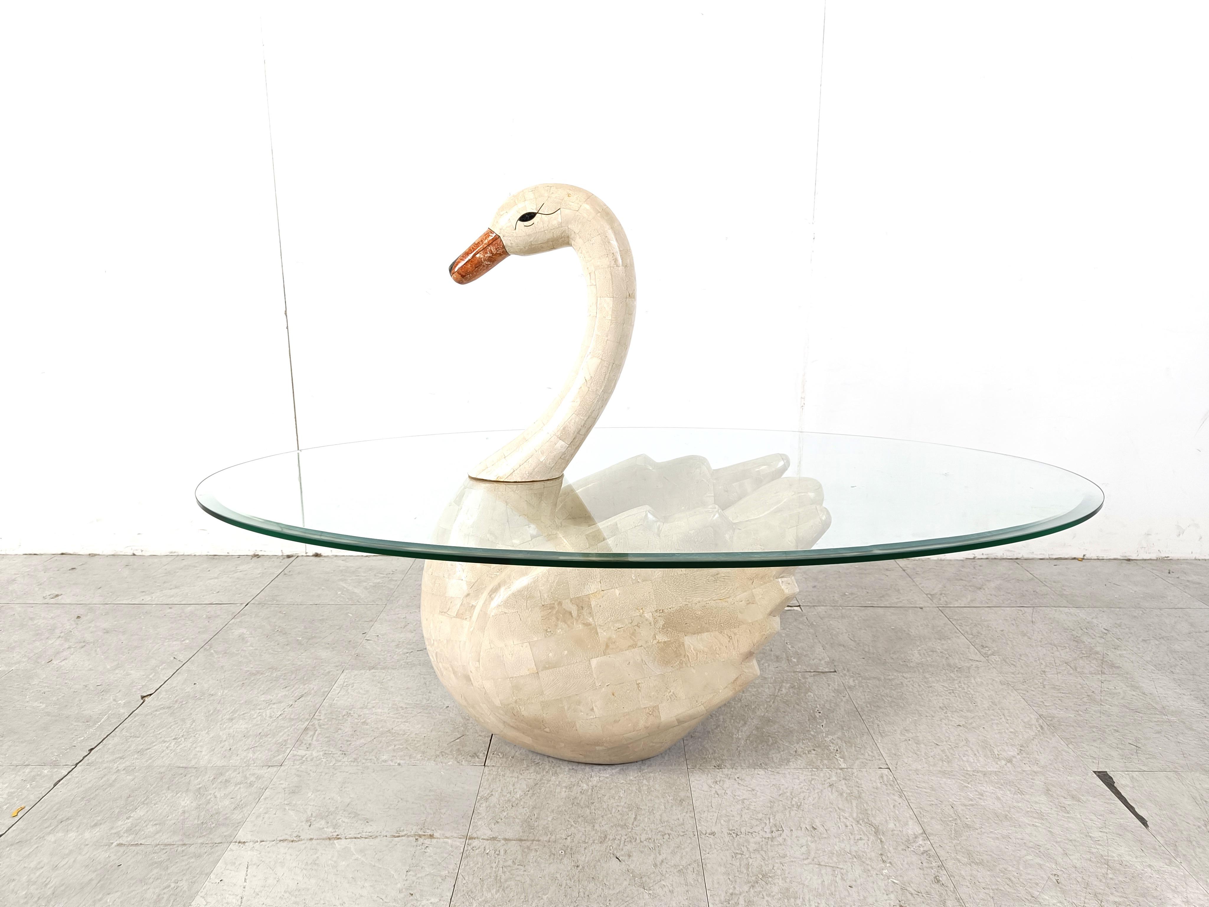 vintage swan coffee table