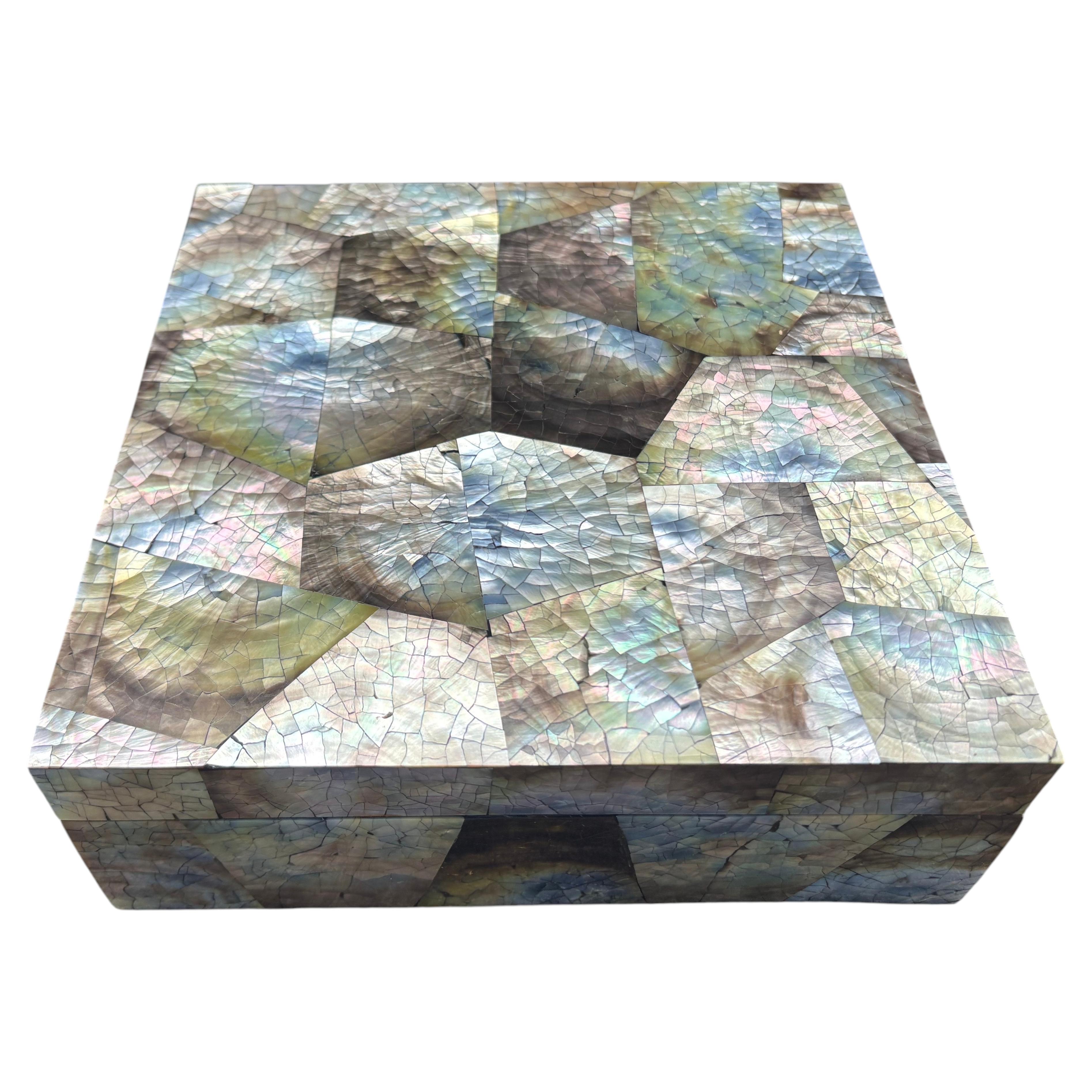 Vintage Tessellated Abalone Box