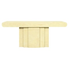 Vintage Tessellated Bone Console Table by Enrique Garcel for Jimeco LTDA