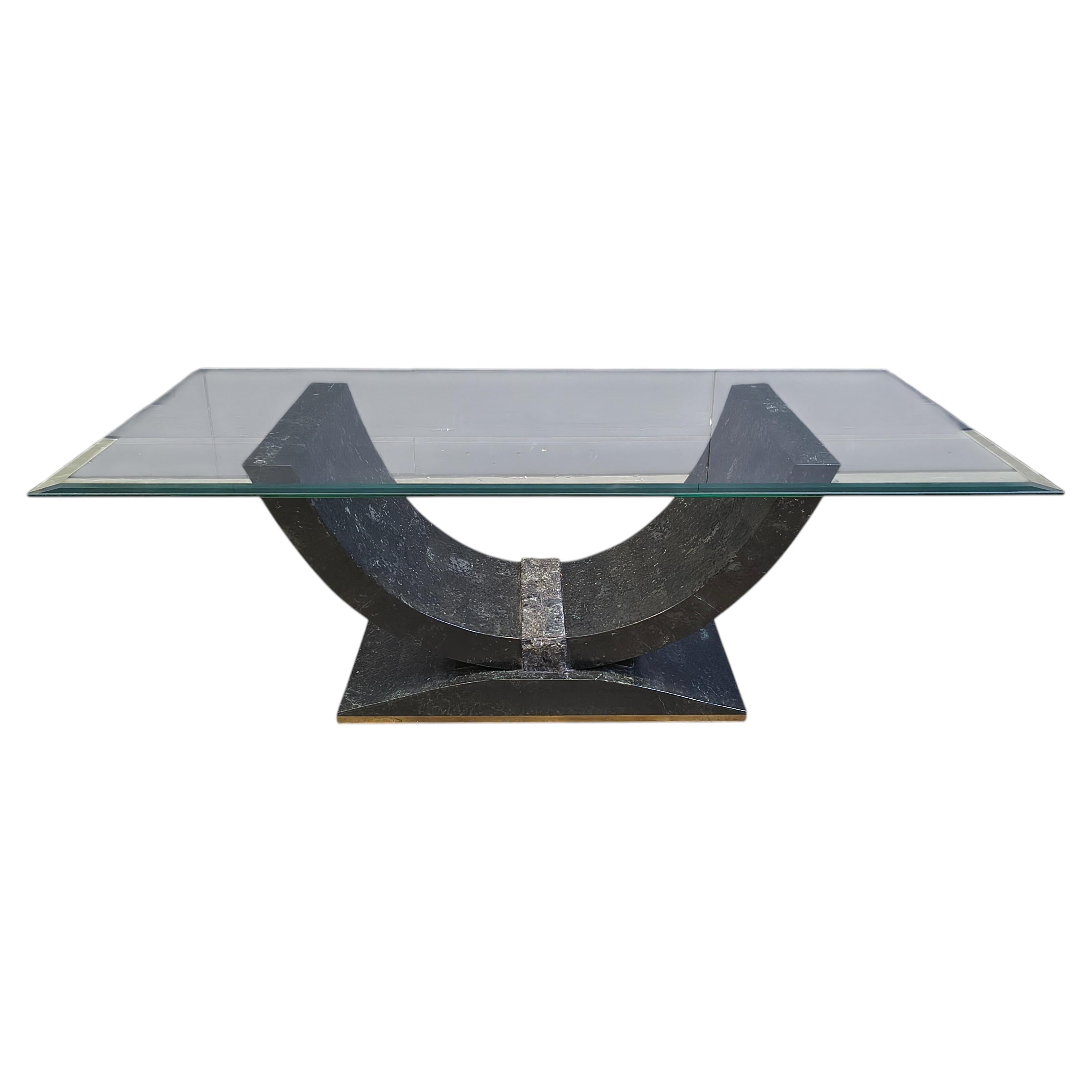 Vintage tessellated coffee table by Maitland Smith, 1980s