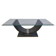 Vintage tessellated coffee table by Maitland Smith, 1980s