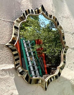 Vintage Tessellated Horn Mirror