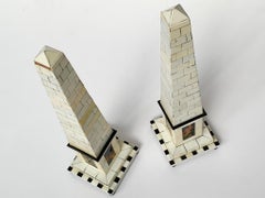 Vintage Tessellated Obelisks - A Pair