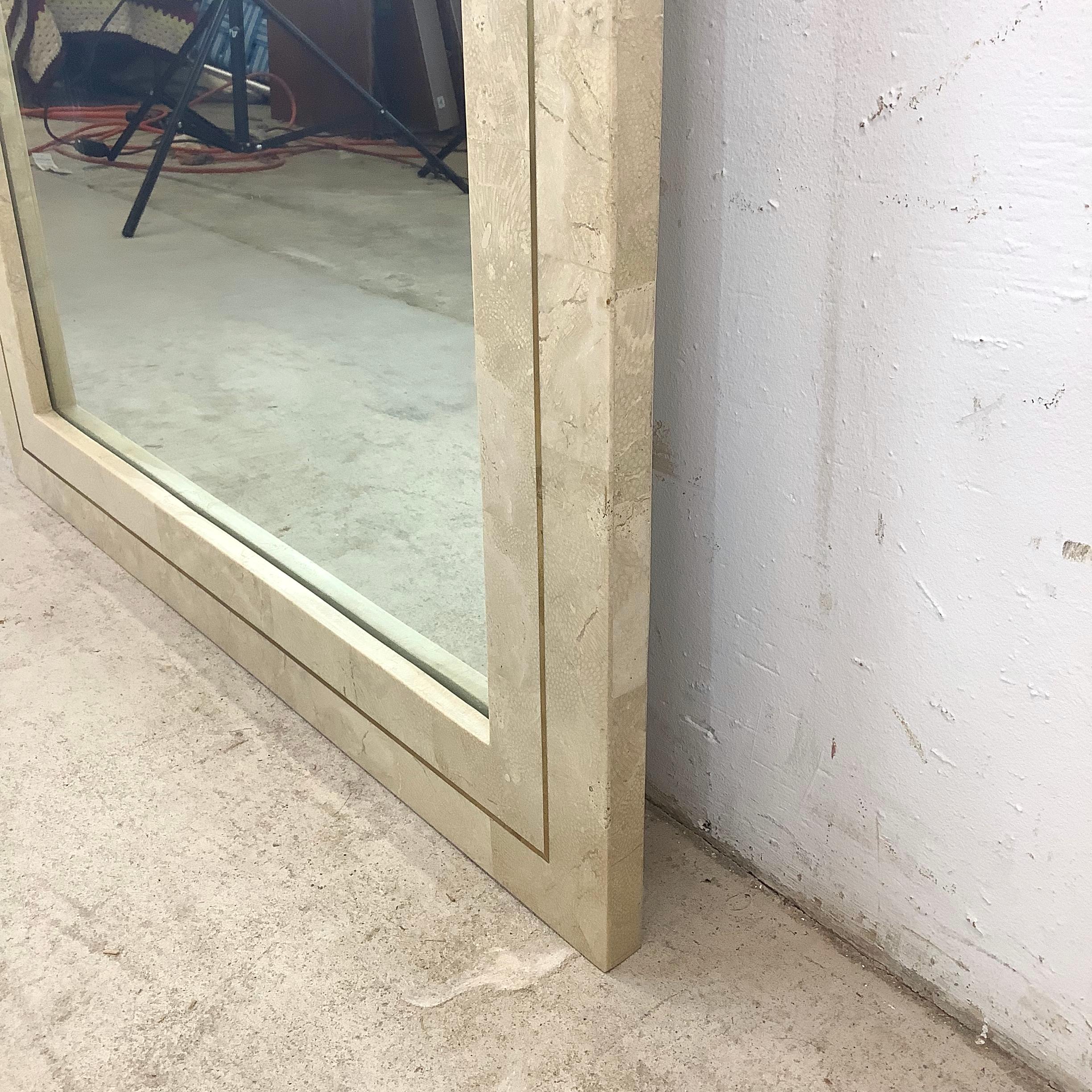 Vieux miroir en pierre tessellée d'après Maitland-Smith en vente 3