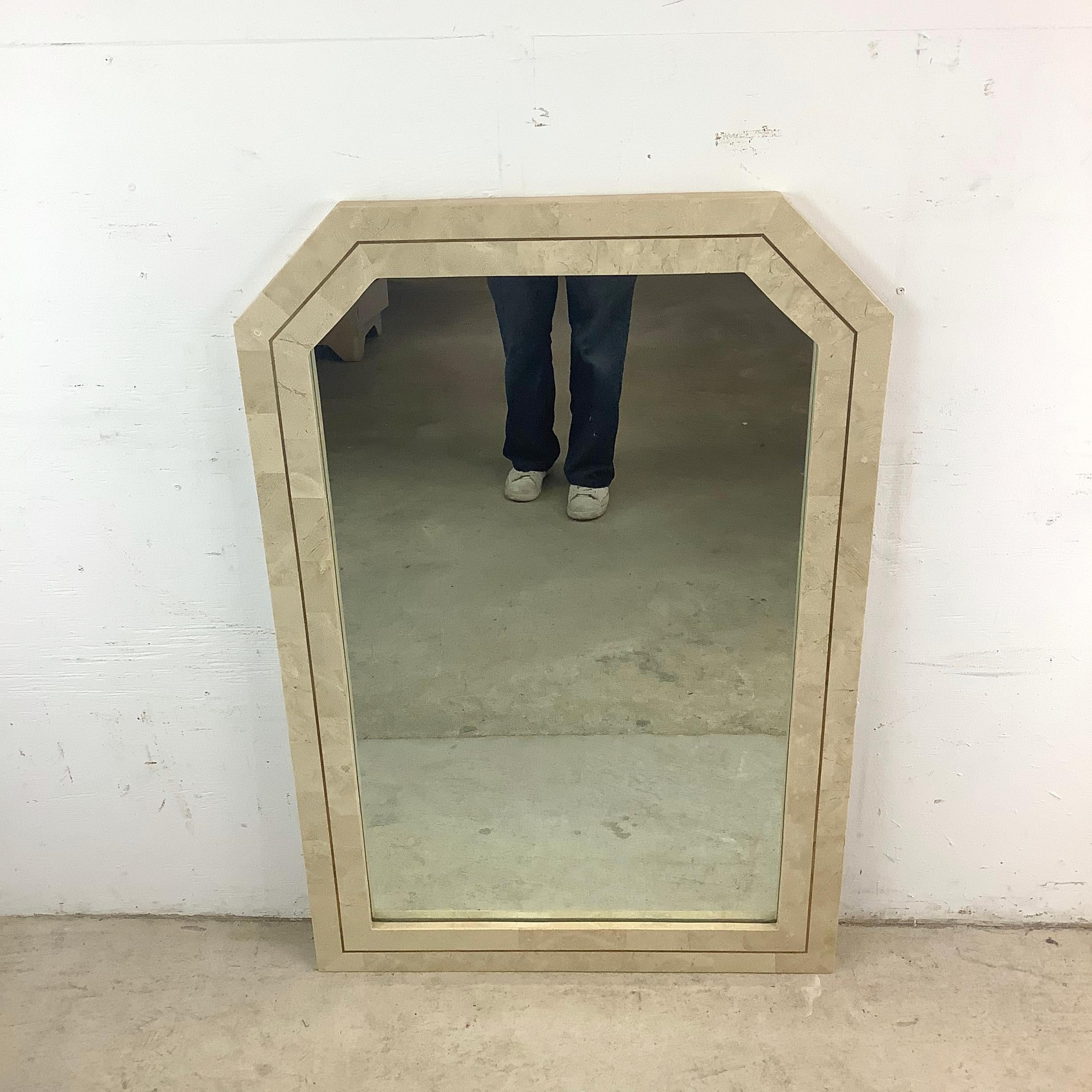 Vieux miroir en pierre tessellée d'après Maitland-Smith en vente 6