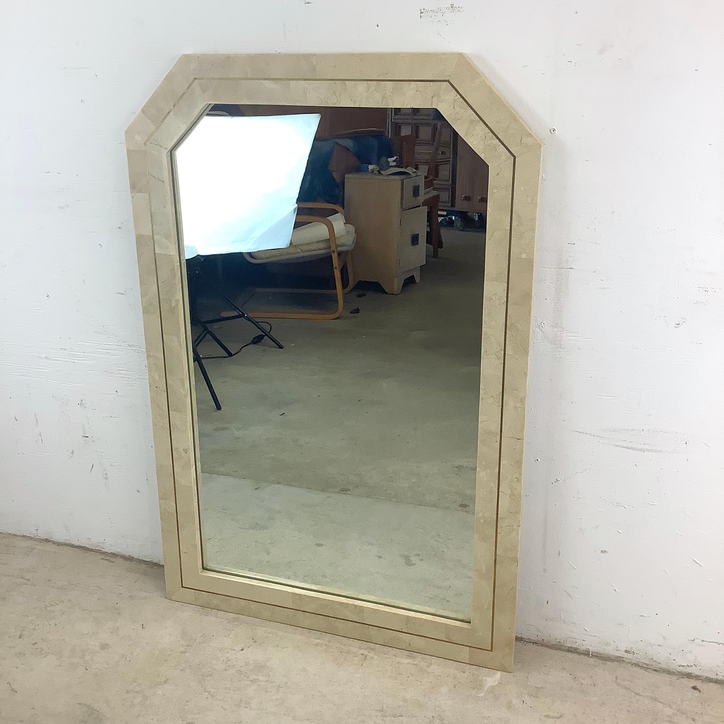 Vieux miroir en pierre tessellée d'après Maitland-Smith en vente 7
