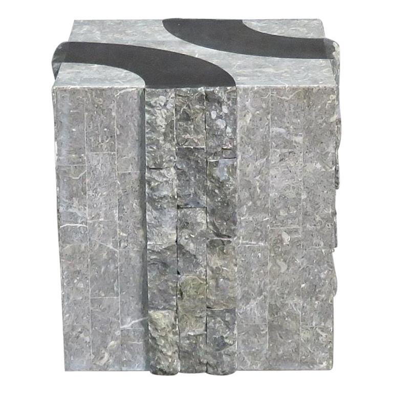 Vintage Tessellated Stone Pedestal